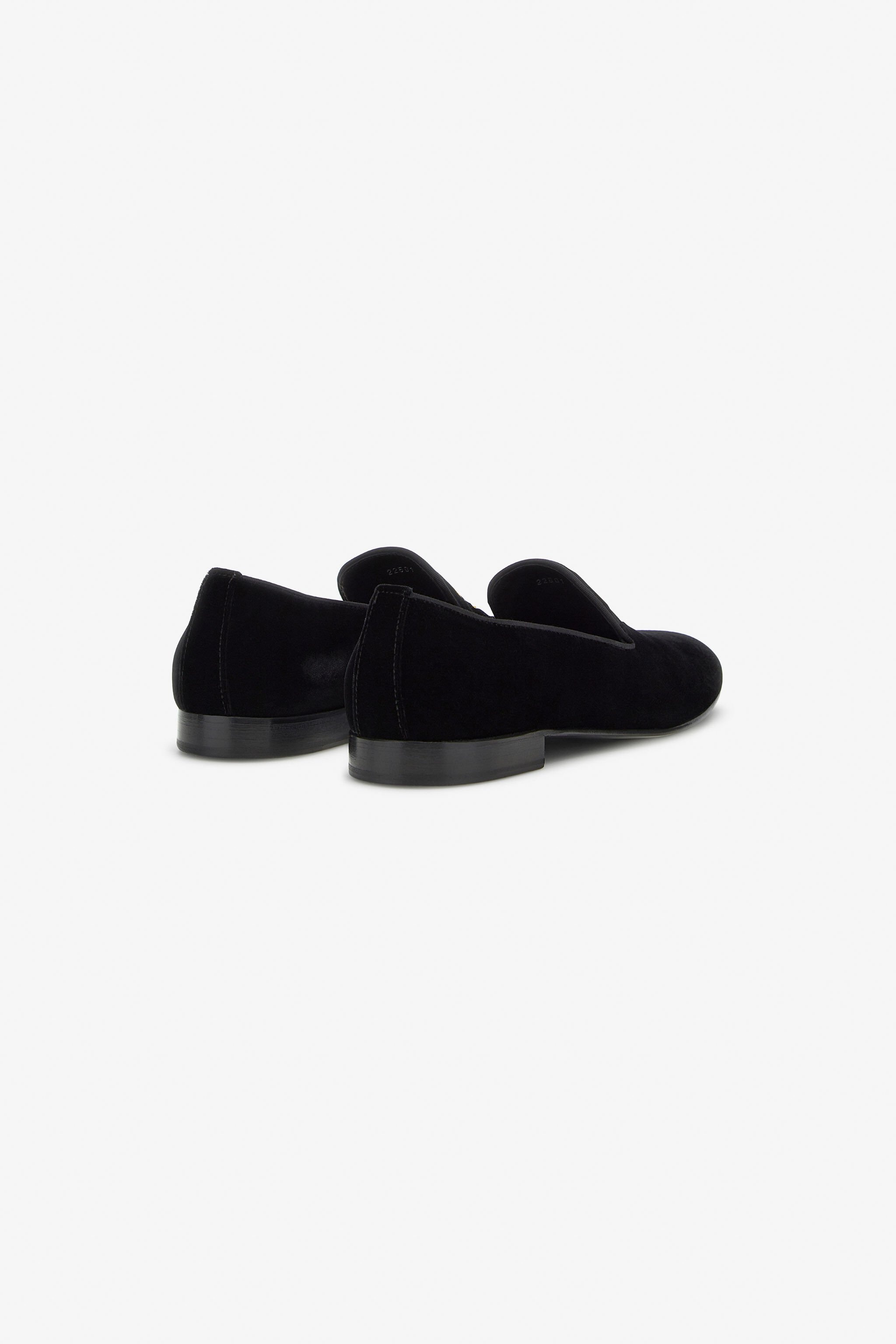 Velvet loafers with Monogram Mirror Snake - 3