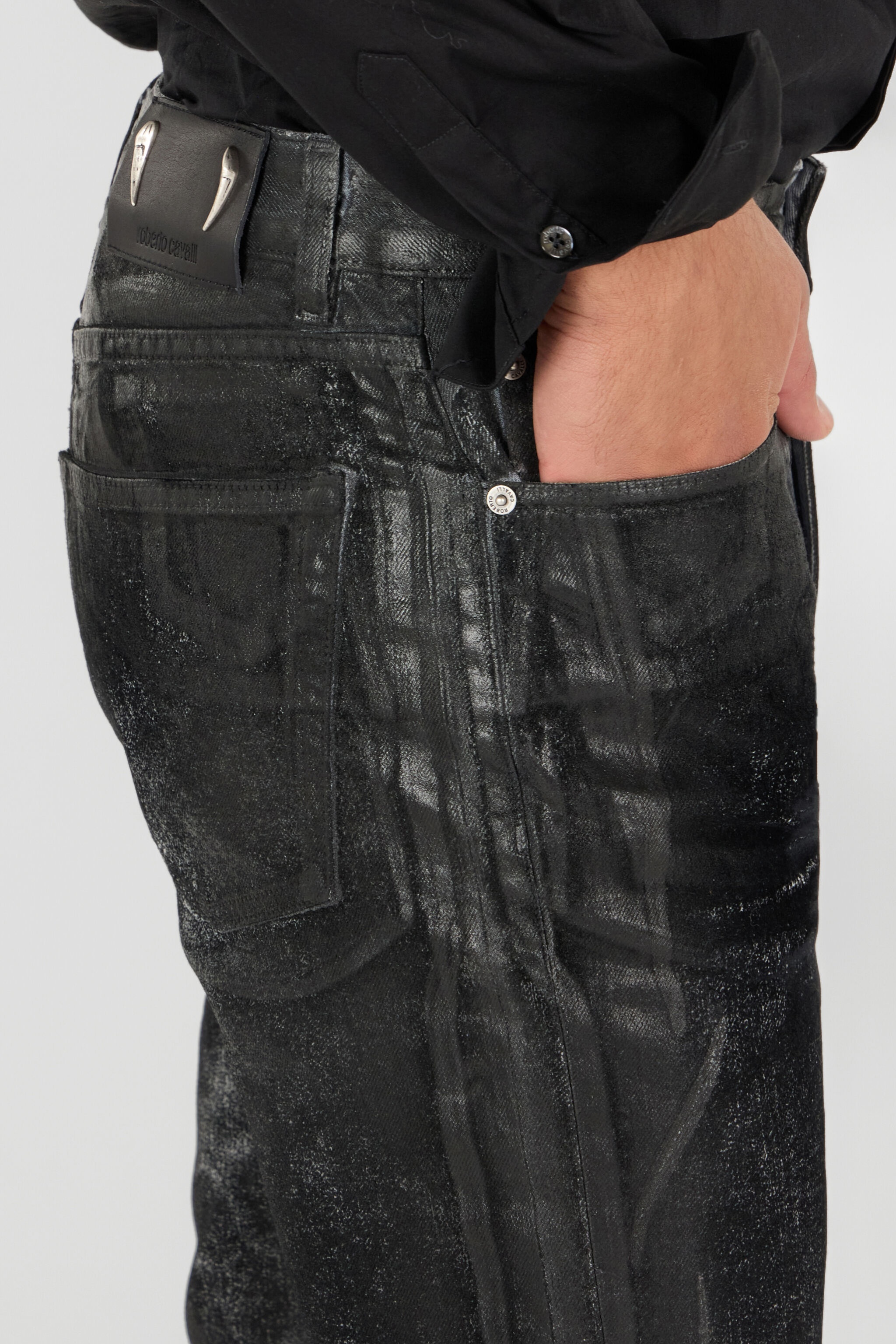 Used-effect pants - 6