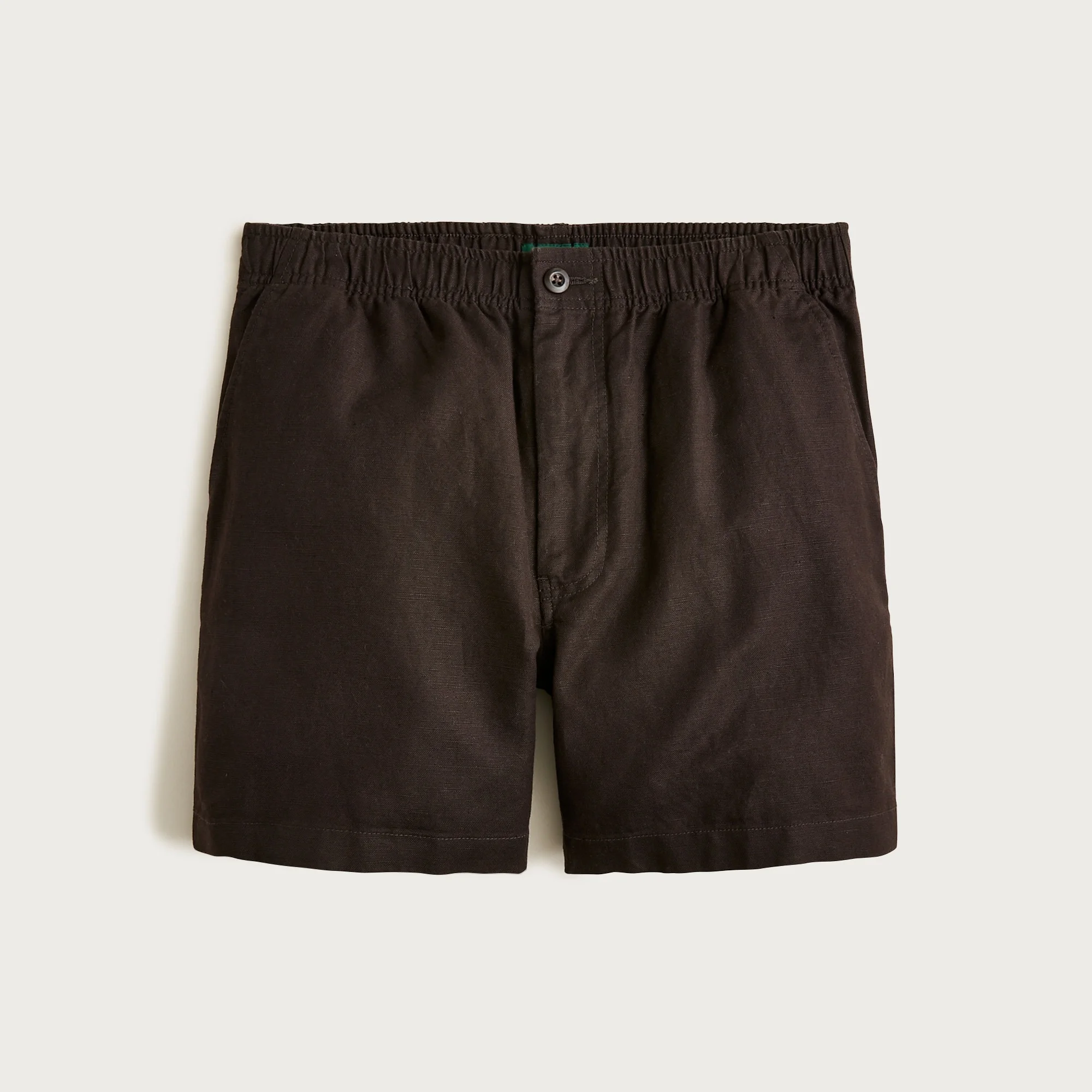 5.5'' Pier short in cotton-linen blend - 1