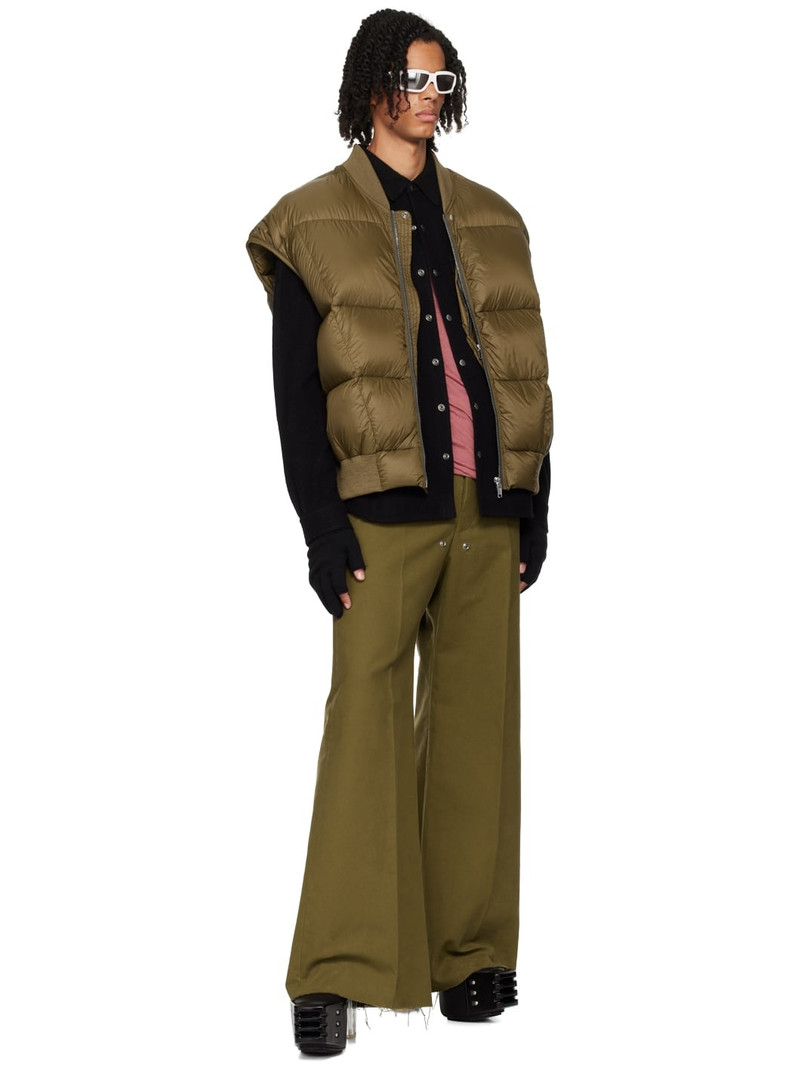 Rick Owens Khaki Porterville Luxor Flight Down Vest outlook