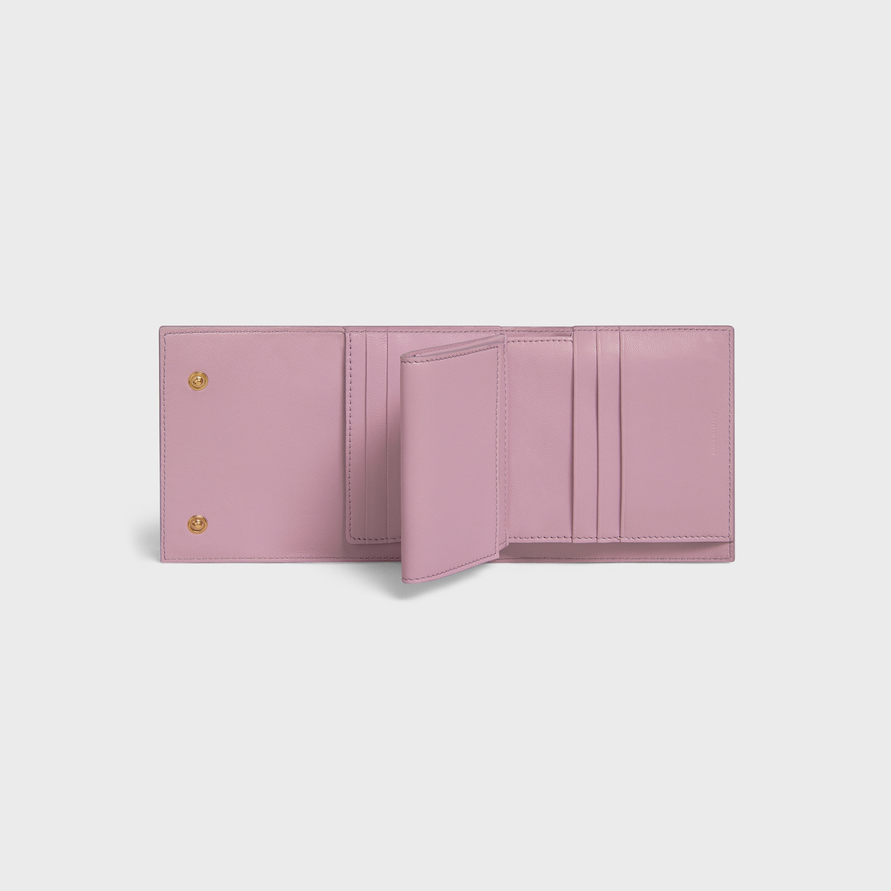 Small trifold wallet in Grained calfskin - 4