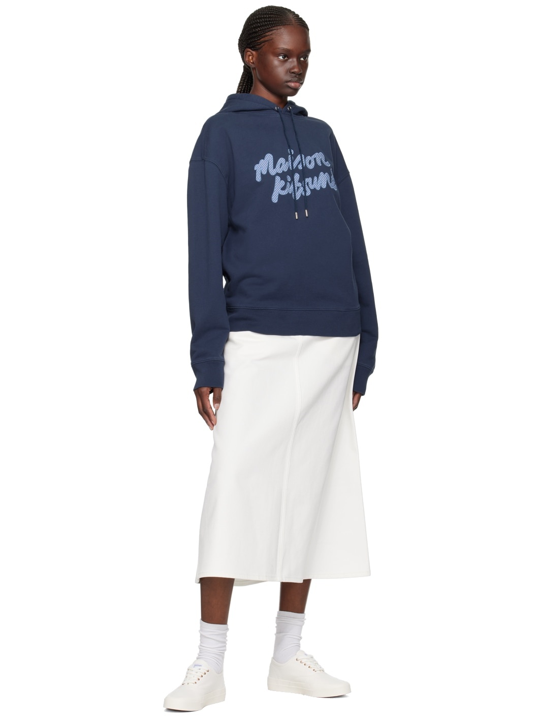 Navy Handwriting Hoodie - 4