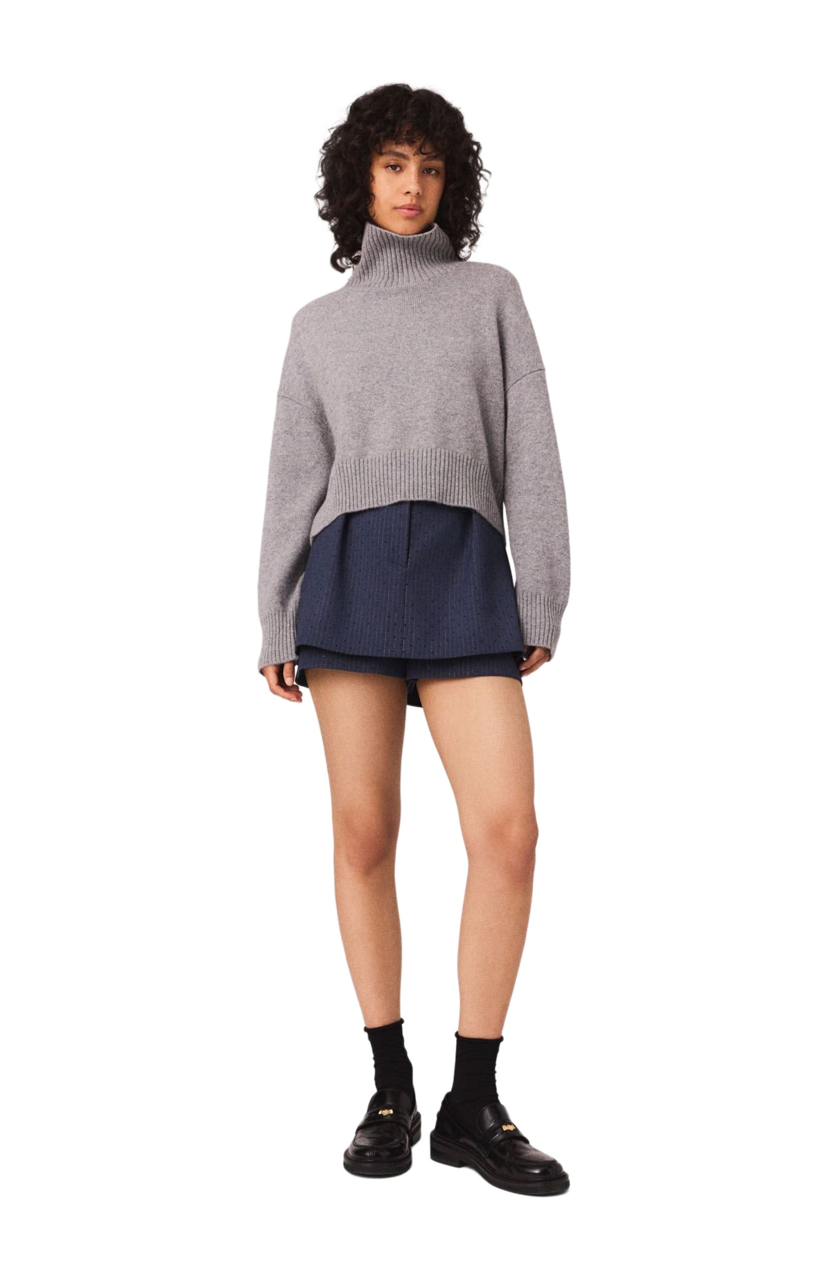 maje Cashmere knit sweater in Grey at Nordstrom - 9
