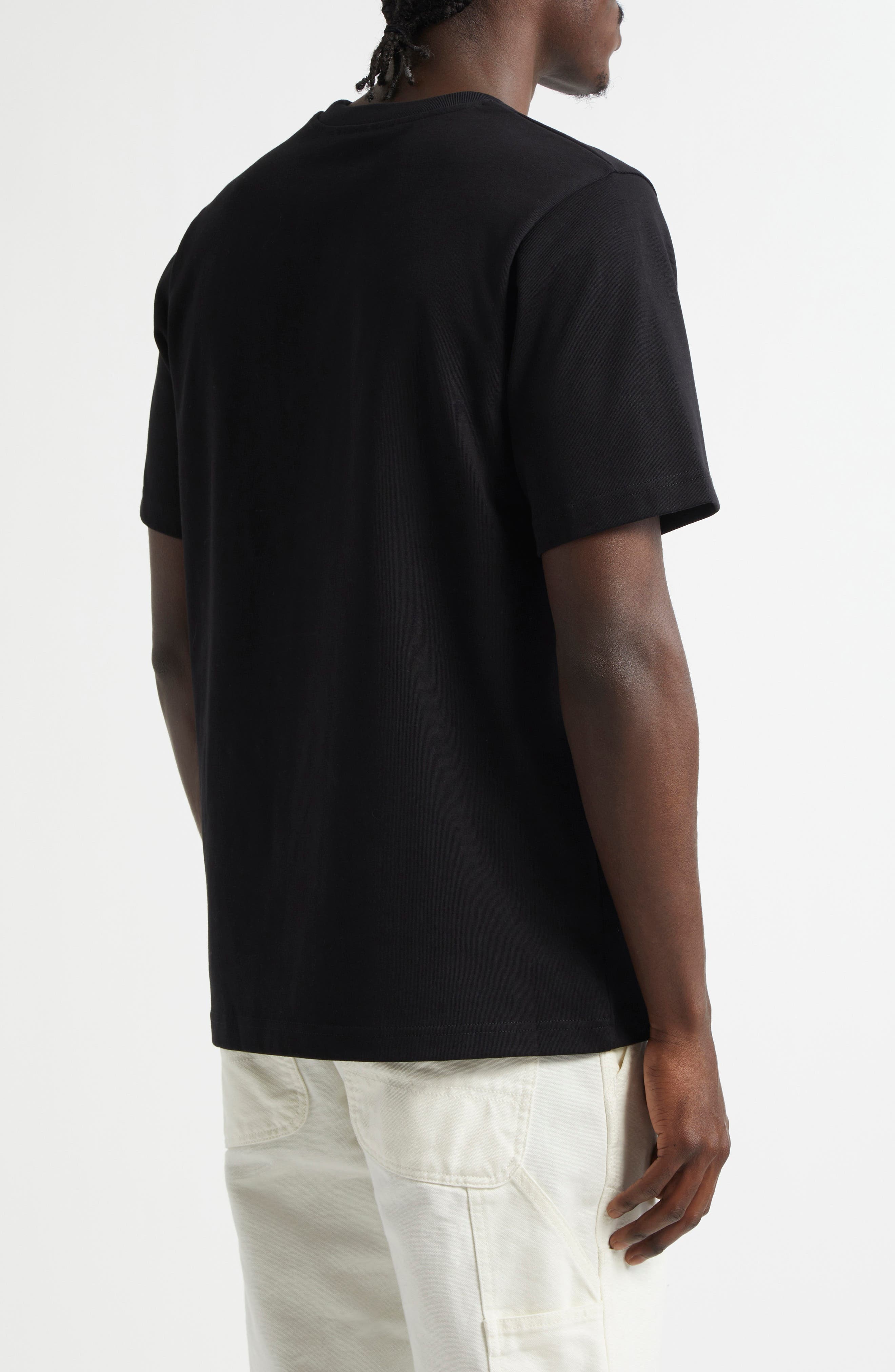 Casablanca Faux Pearl Embellished Diamond Patch Logo T-Shirt in Pearl Diamond Patch at Nordstrom - 2