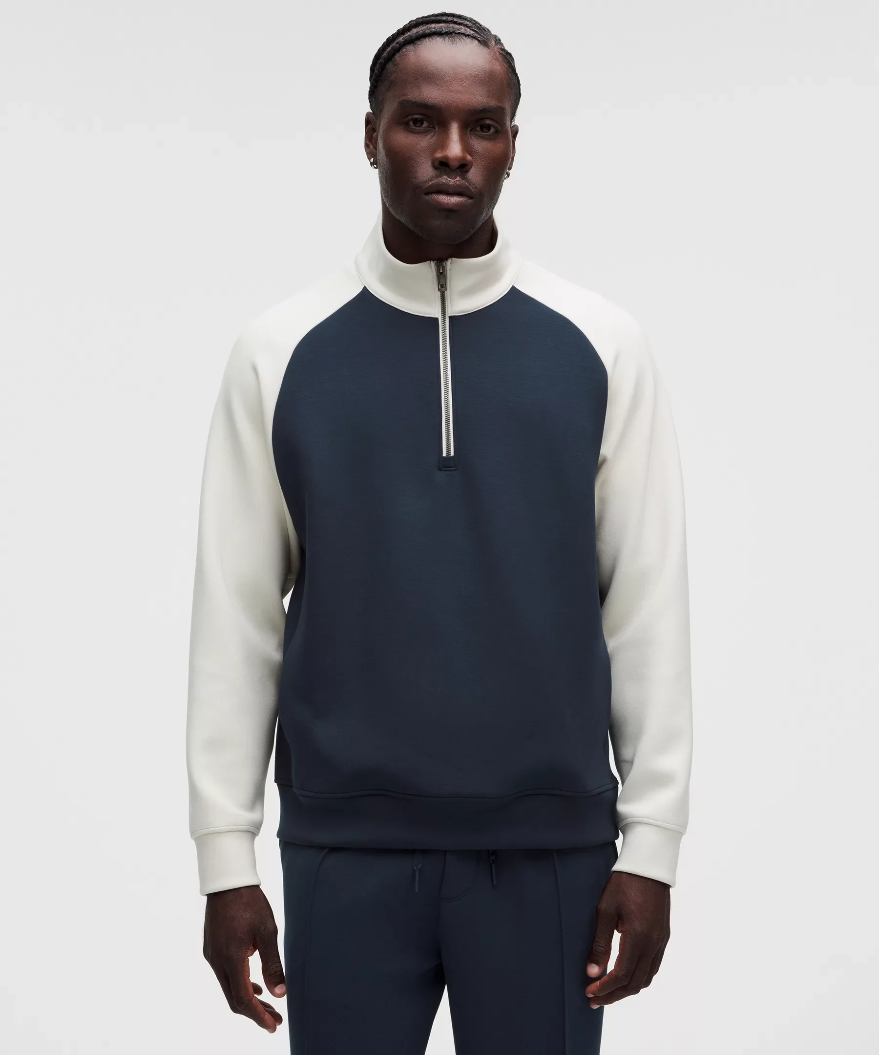 Smooth Spacer Half Zip *Colourblock - 1