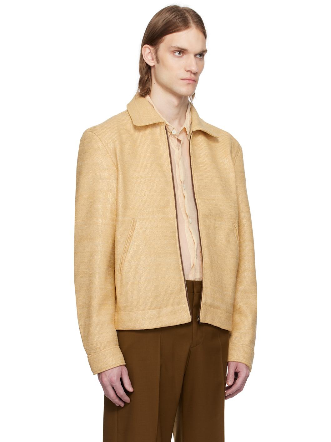 Beige Shelby Raffia Jacket - 2