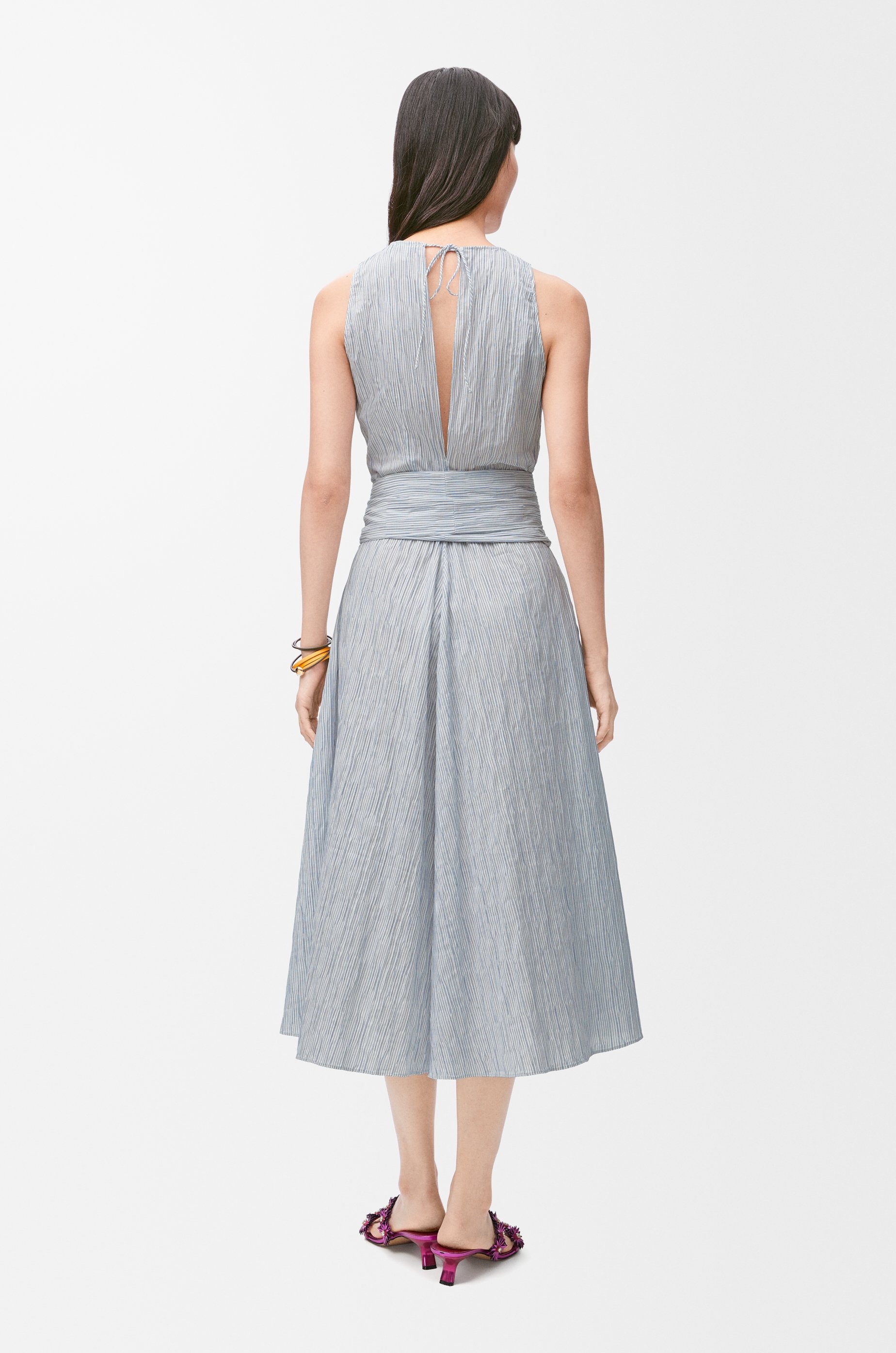 Wrap dress in cotton blend - 4