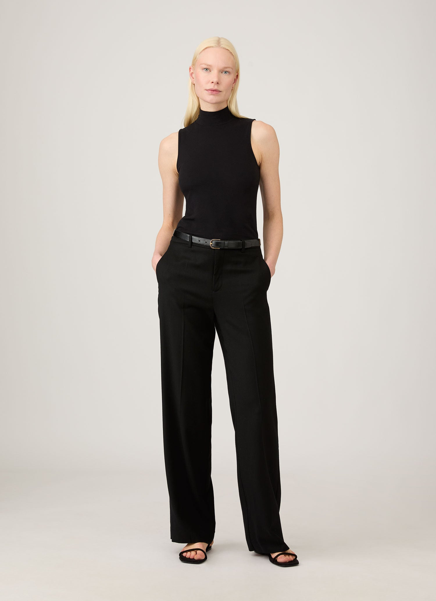 Sleeveless High Neck Top - 2