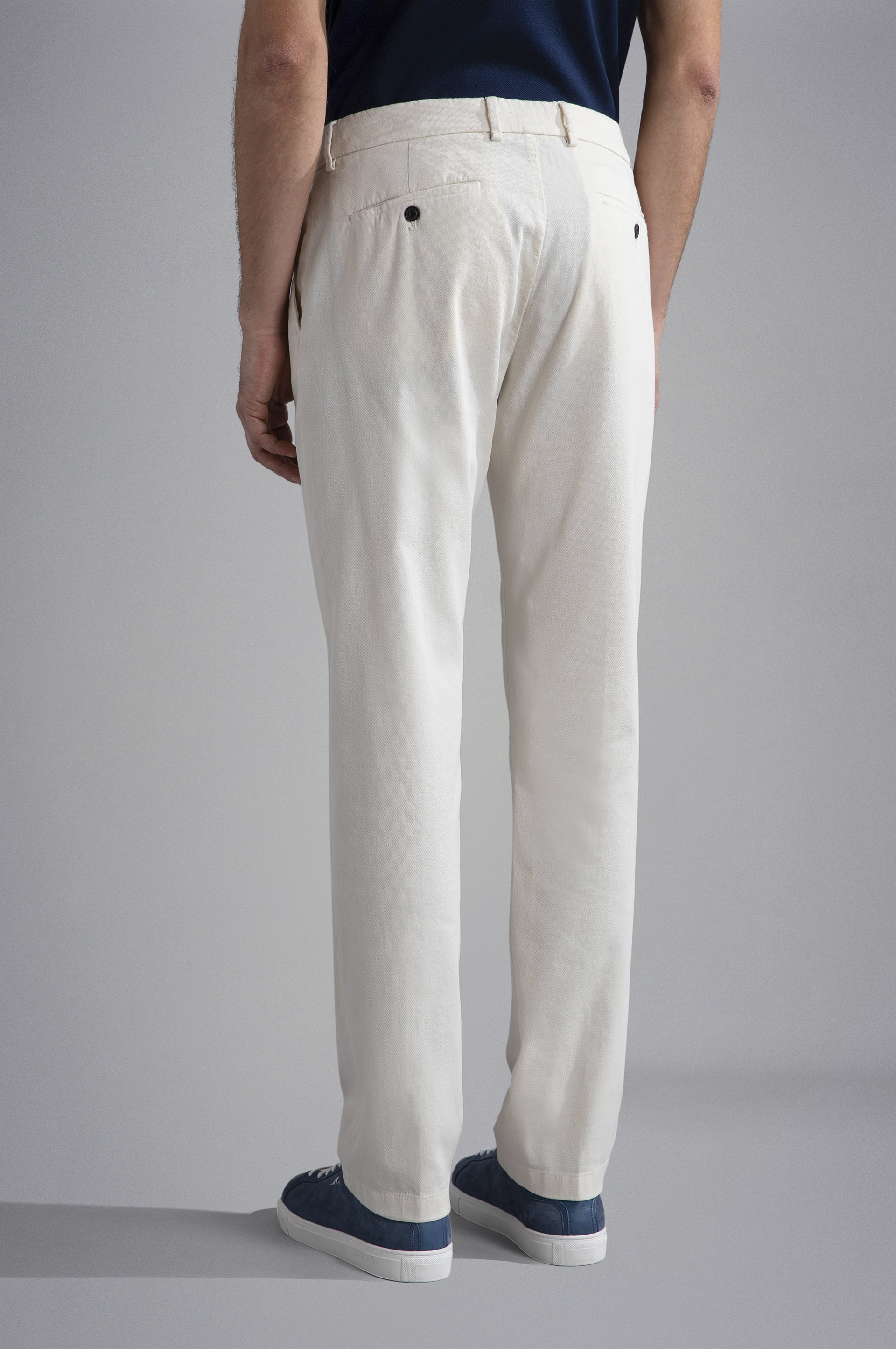 COTTON STRETCH CHINO TROUSERS - 3