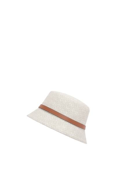 Loewe Bucket hat in Anagram jacquard and calfskin outlook
