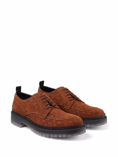 JIMMY CHOO lace-up suede brogues outlook