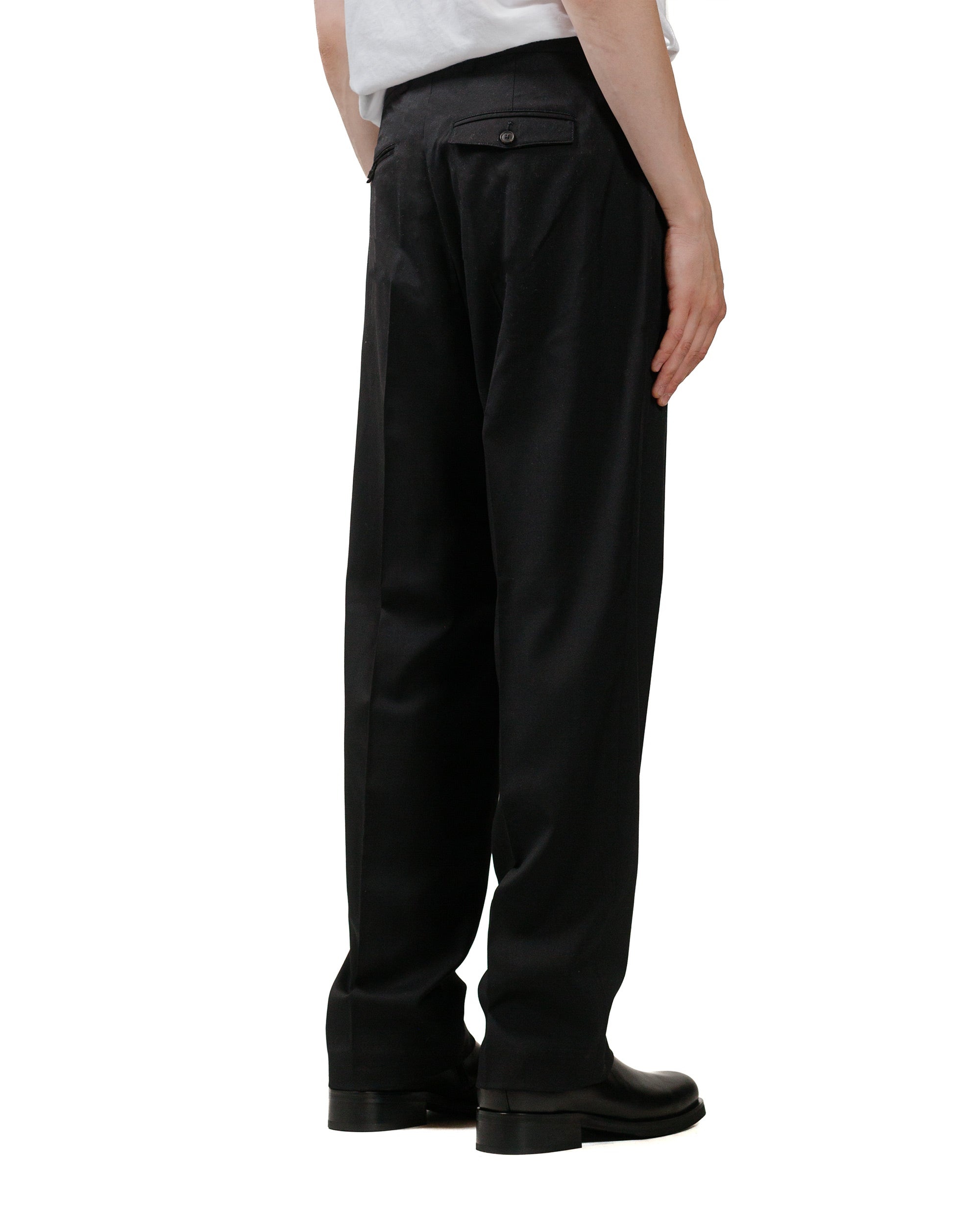 Chino 22 Black Worsted Wool - 3