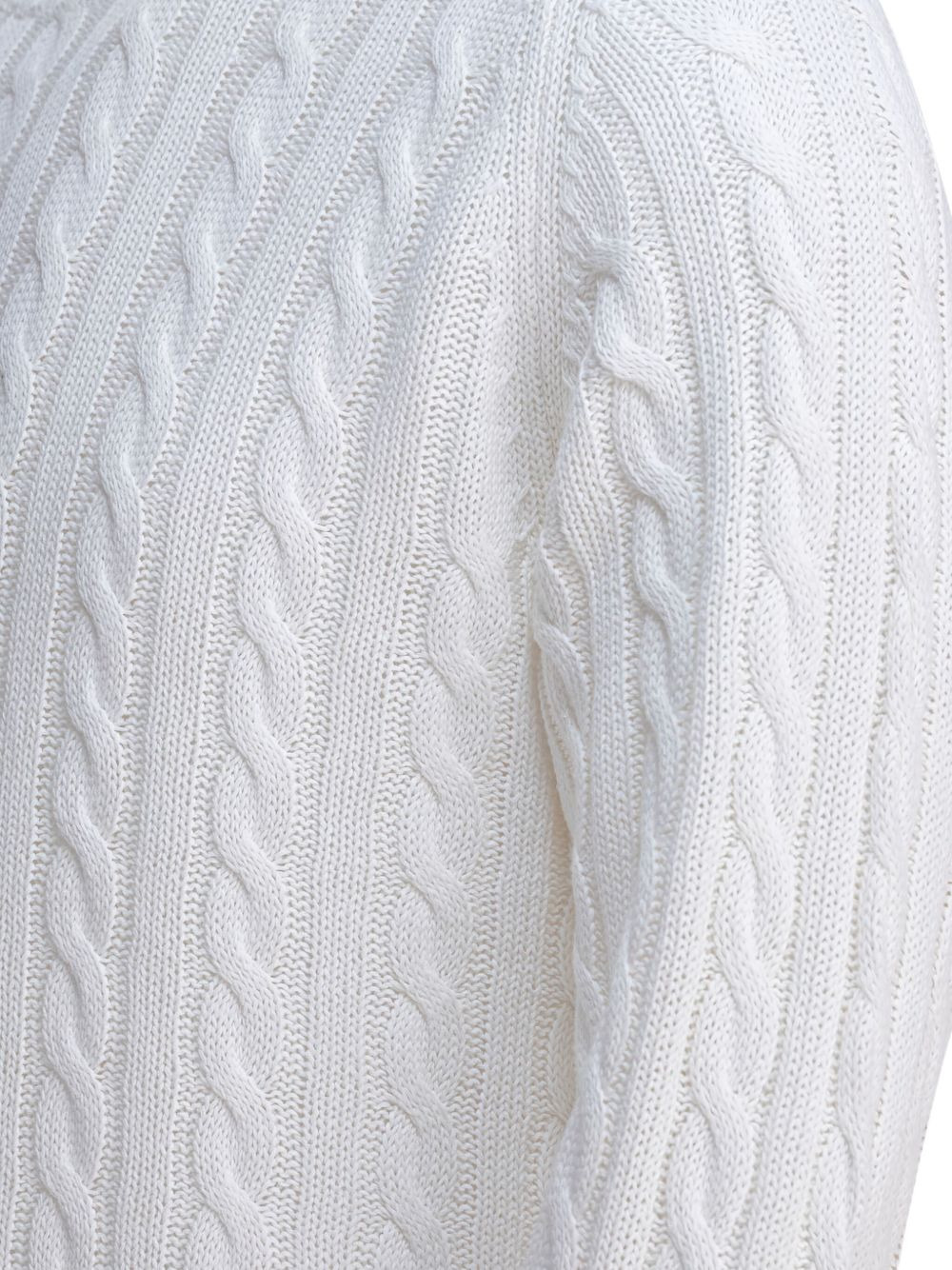 cable-knit crew-neck sweater - 4