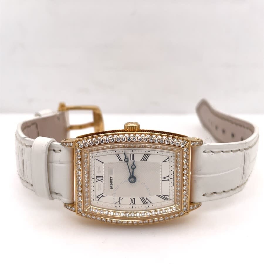 Pre-owned Breguet Heritage Automatic Diamond Silver Dial Ladies Watch 8671 - 5