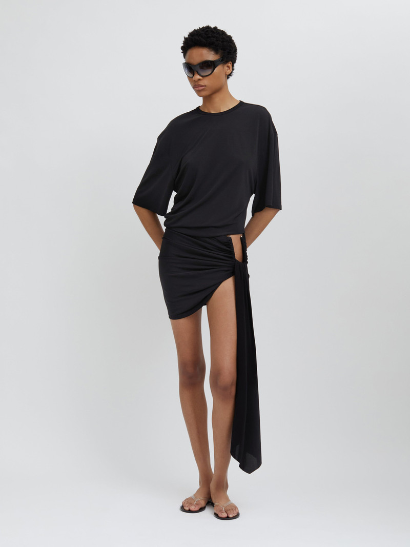 Side Cowl Waist Tee 4