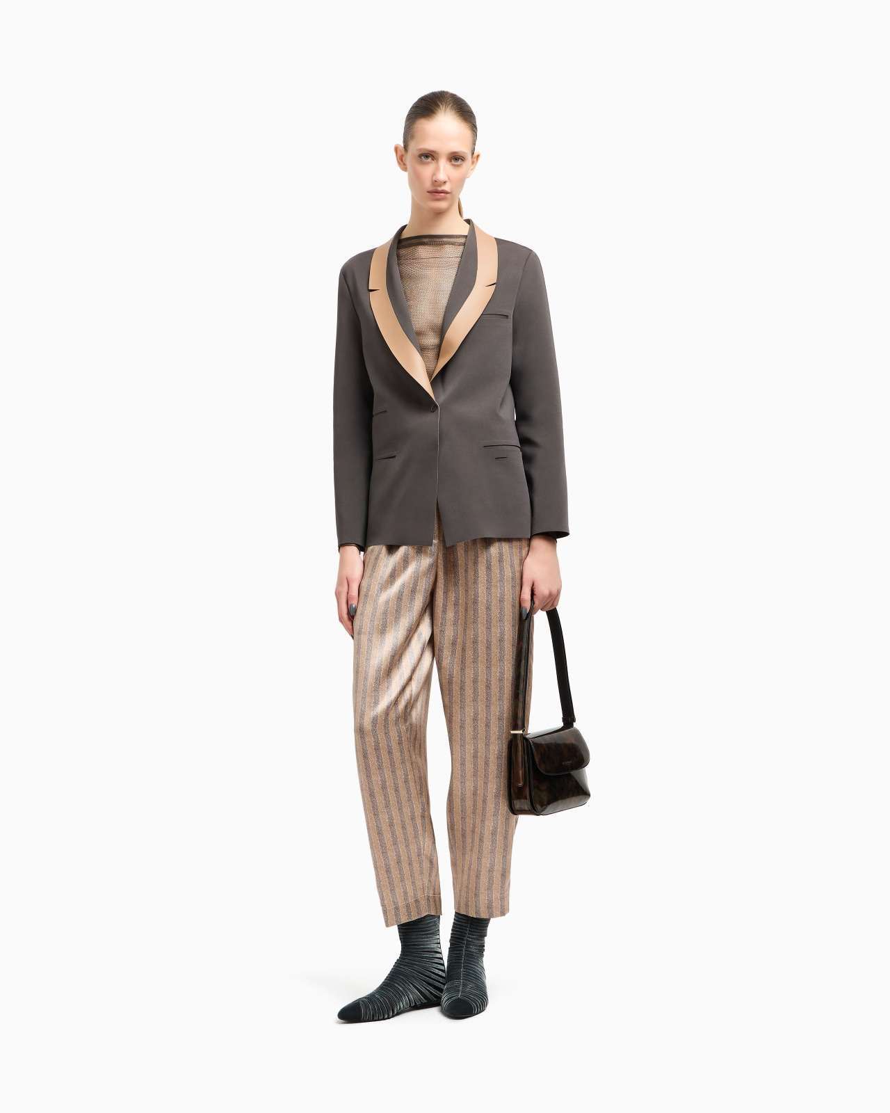 MESH-STITCH VISCOSE-BLEND JUMPER - 2