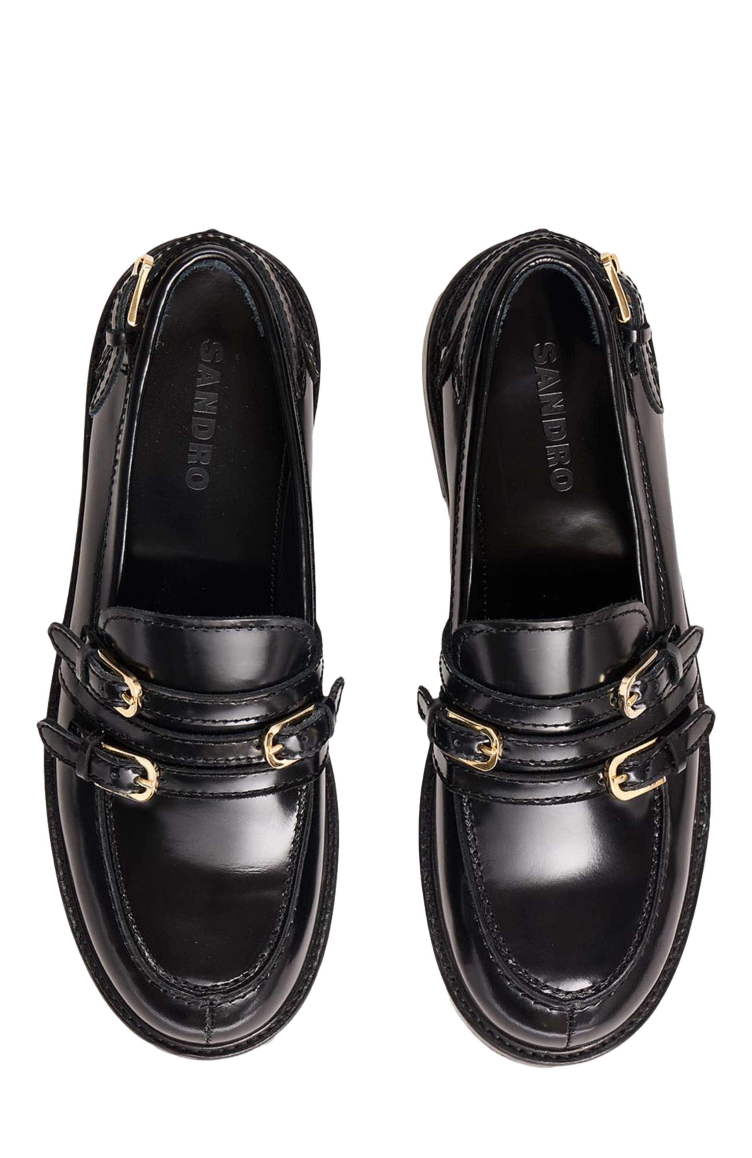 SANDRO Buckle loafers in Black at Nordstrom - 3