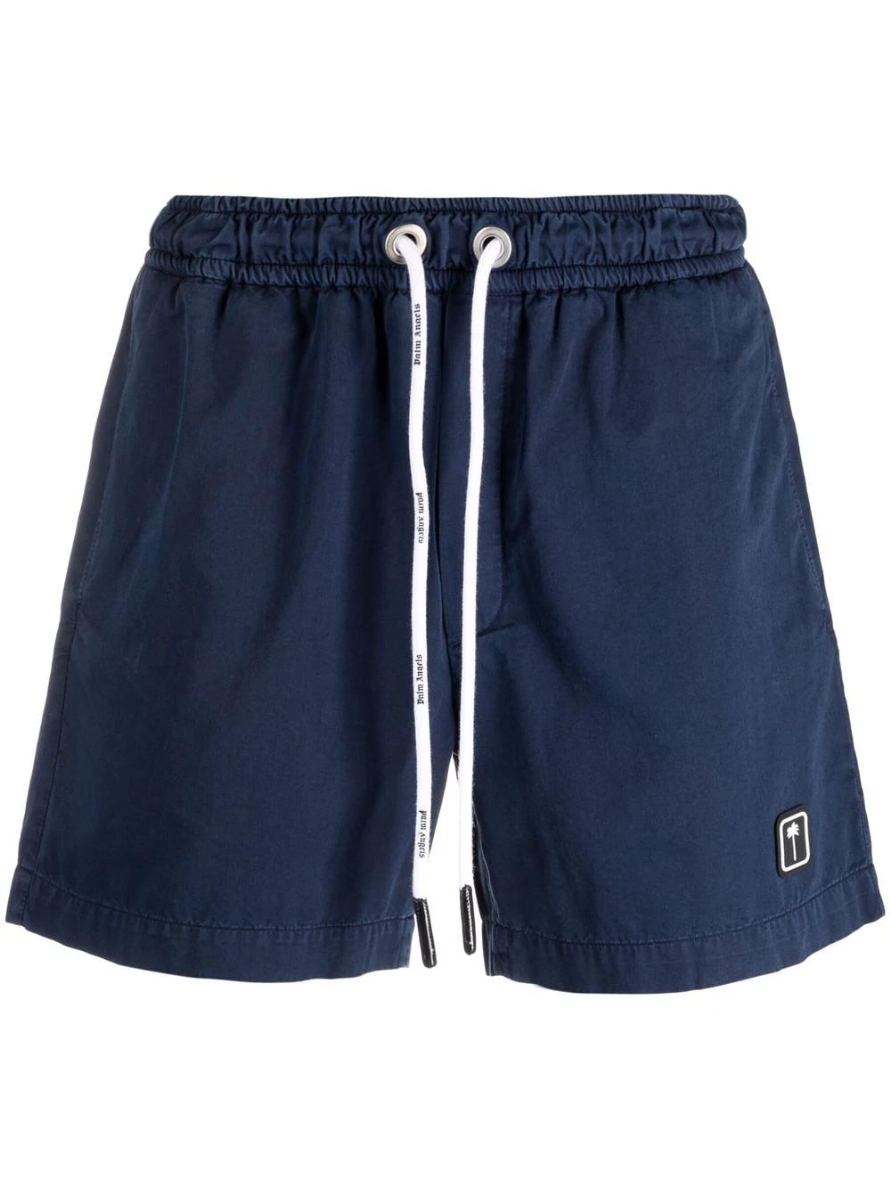 palm tree logo track shorts - 1