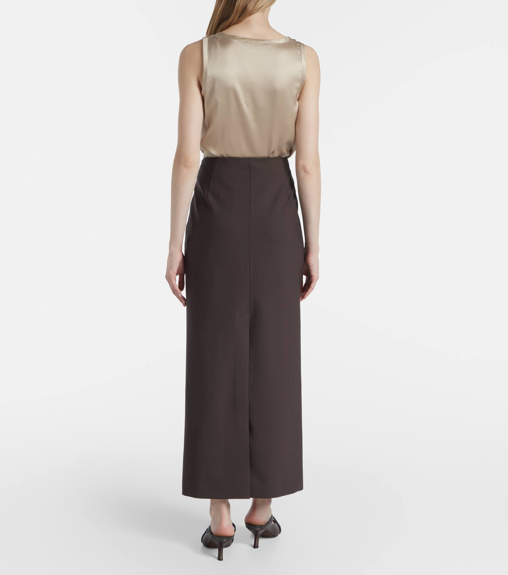 Wool-blend maxi skirt - 3