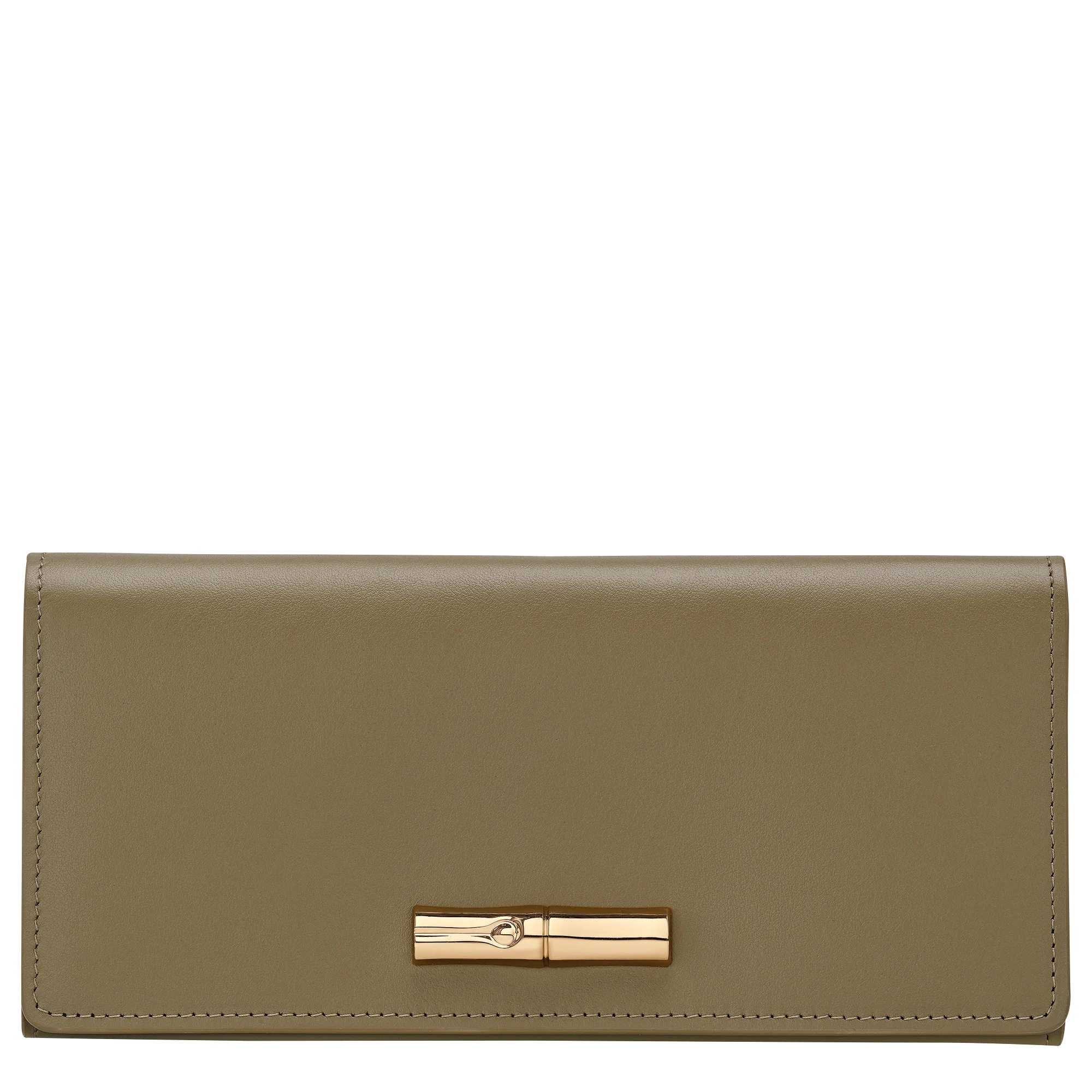 Le Roseau Long continental wallet Olive - Leather - 1