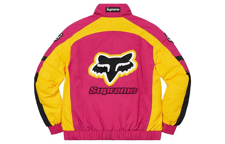 Supreme Fox Racing Puffy Jacket 'Pink Yellow Black' SUP-FW20-180 - 2
