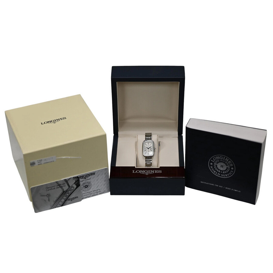Pre-owned Longines Equestrian Diamond Silver Dial Ladies Watch L6.141.0.71.6 - 4