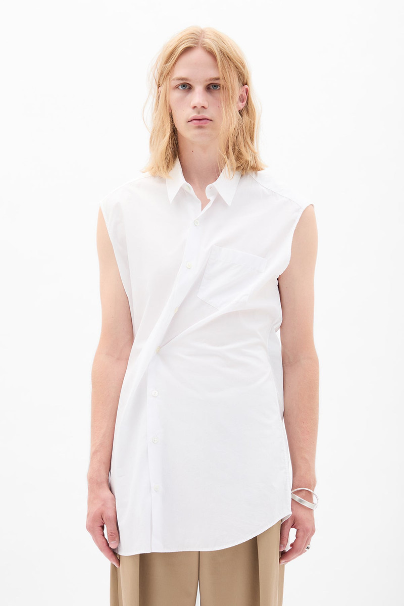 Dorian Sleeveless High Comfort Long Shirt 1