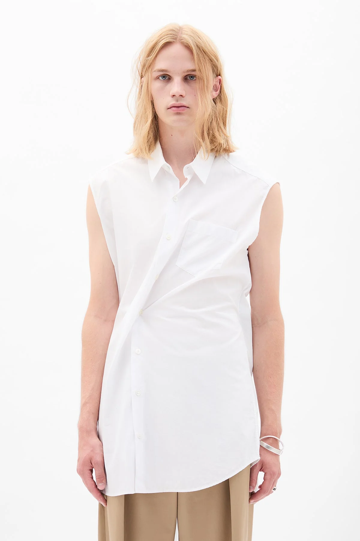 Dorian Sleeveless High Comfort Long Shirt - 1