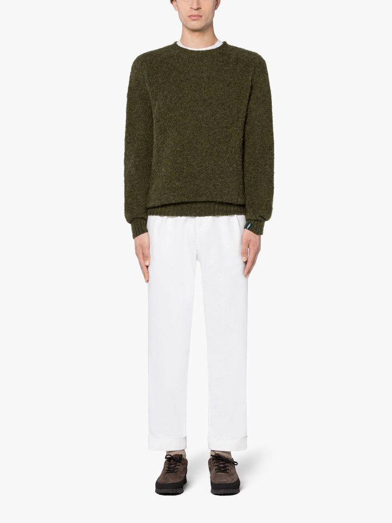 Mackintosh HUTCHINS DARK GREEN WOOL CREWNECK SWEATER outlook