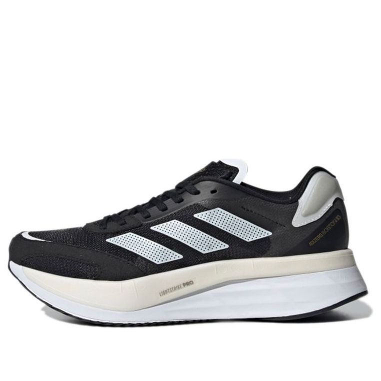 (WMNS) adidas Adizero Boston 10 'Black White' H67515 - 1