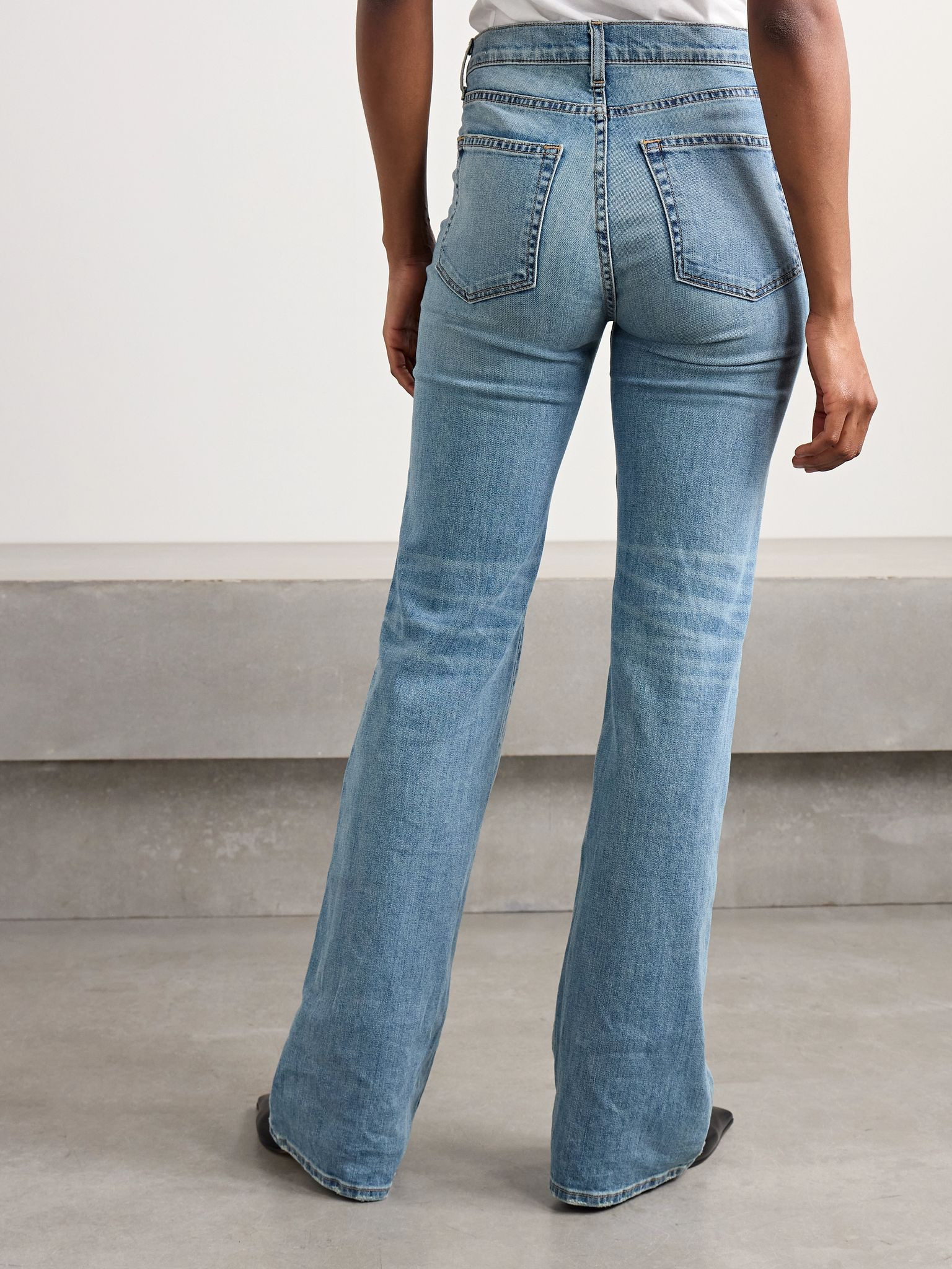 Celia high-rise straight-leg jeans Light denim - 4