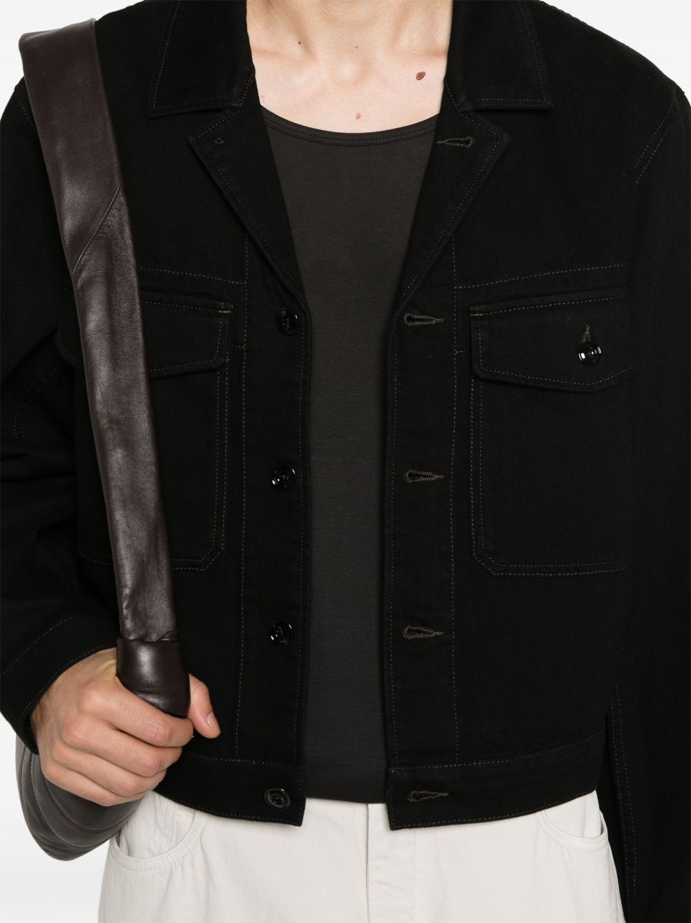 cotton denim jacket - 5