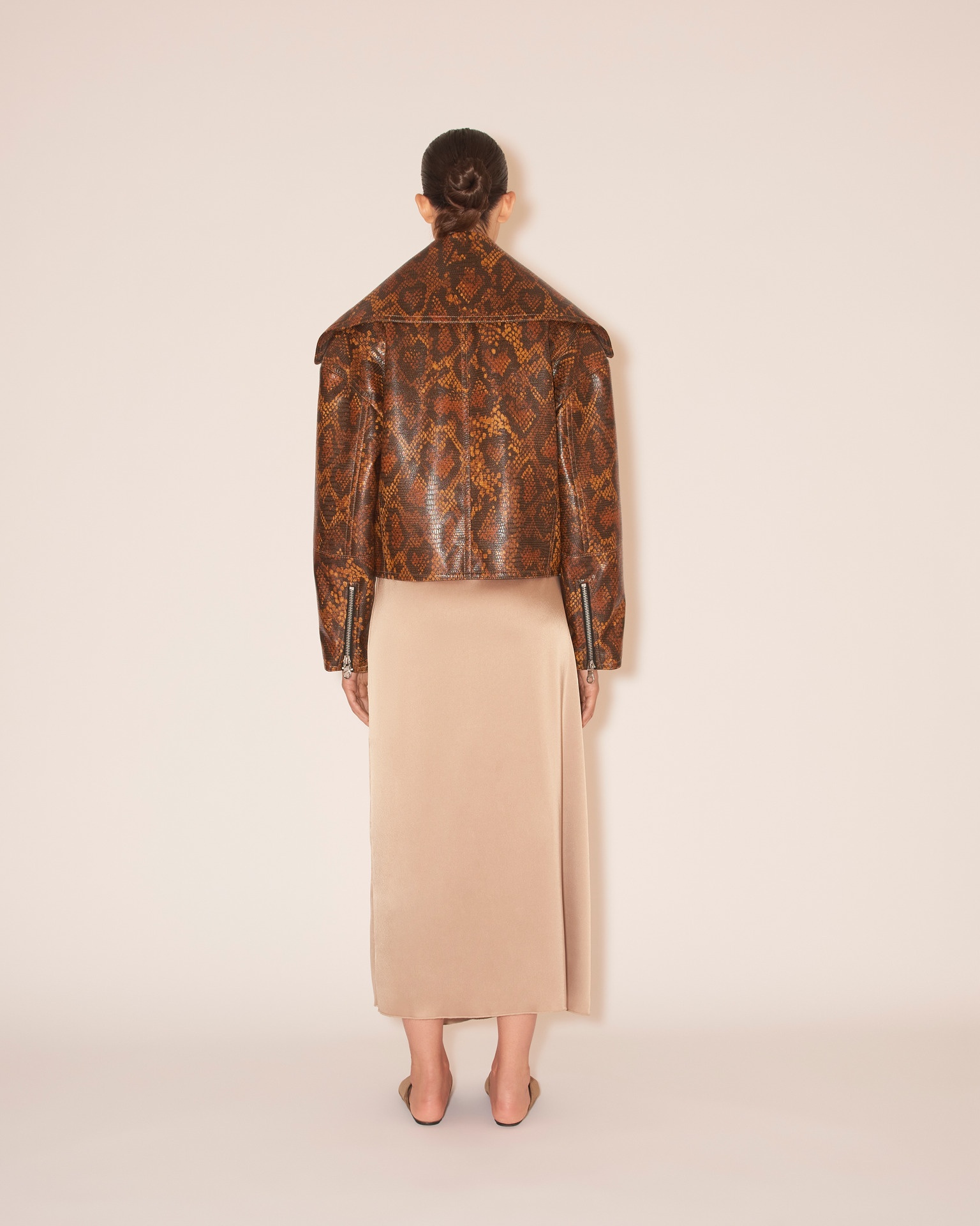 ADO - Faux animal jacket - Snake skin - 6