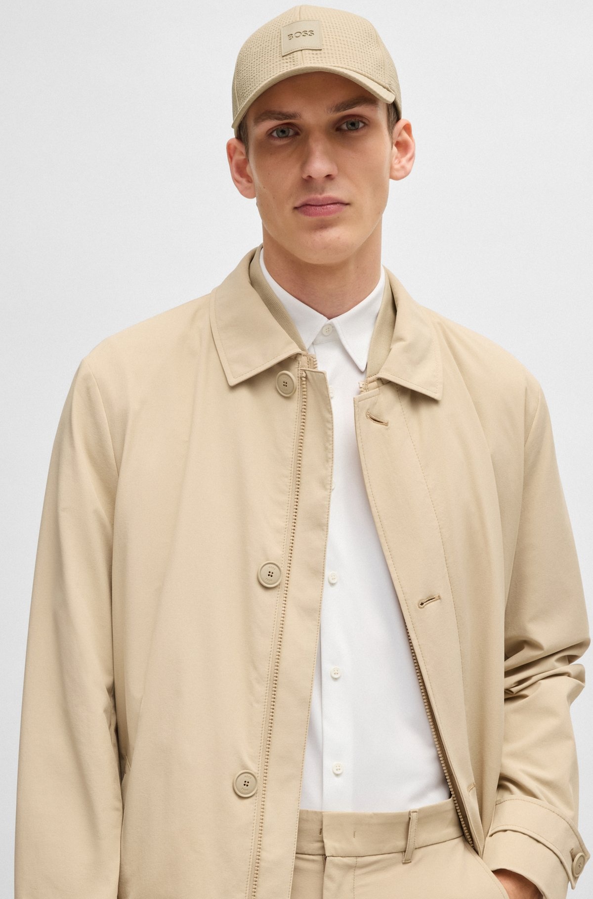 Boss Cap Seersucker Baseball Cap Men's HUGO BOSS Baseball Caps Up