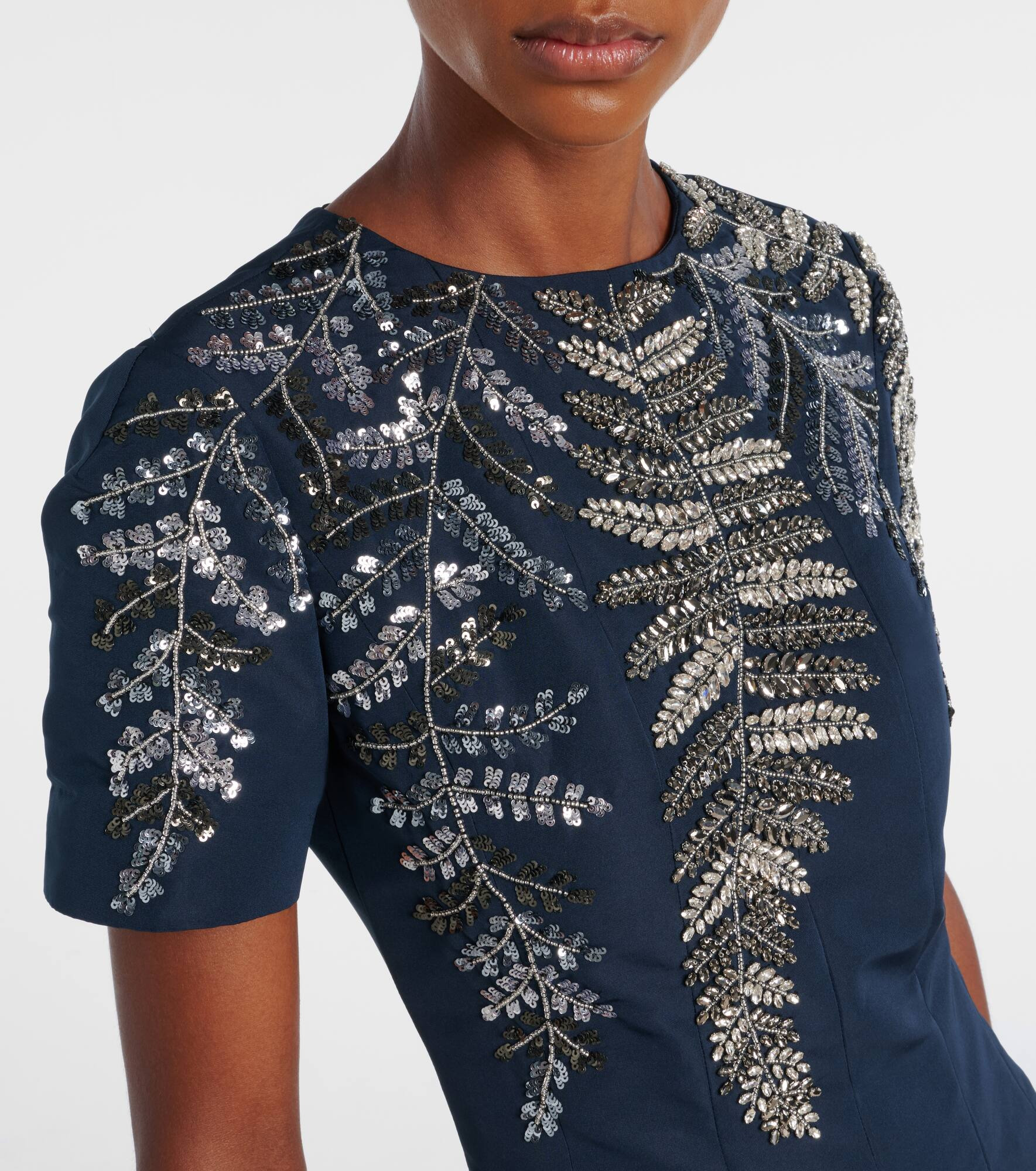 Embellished faille gown - 4