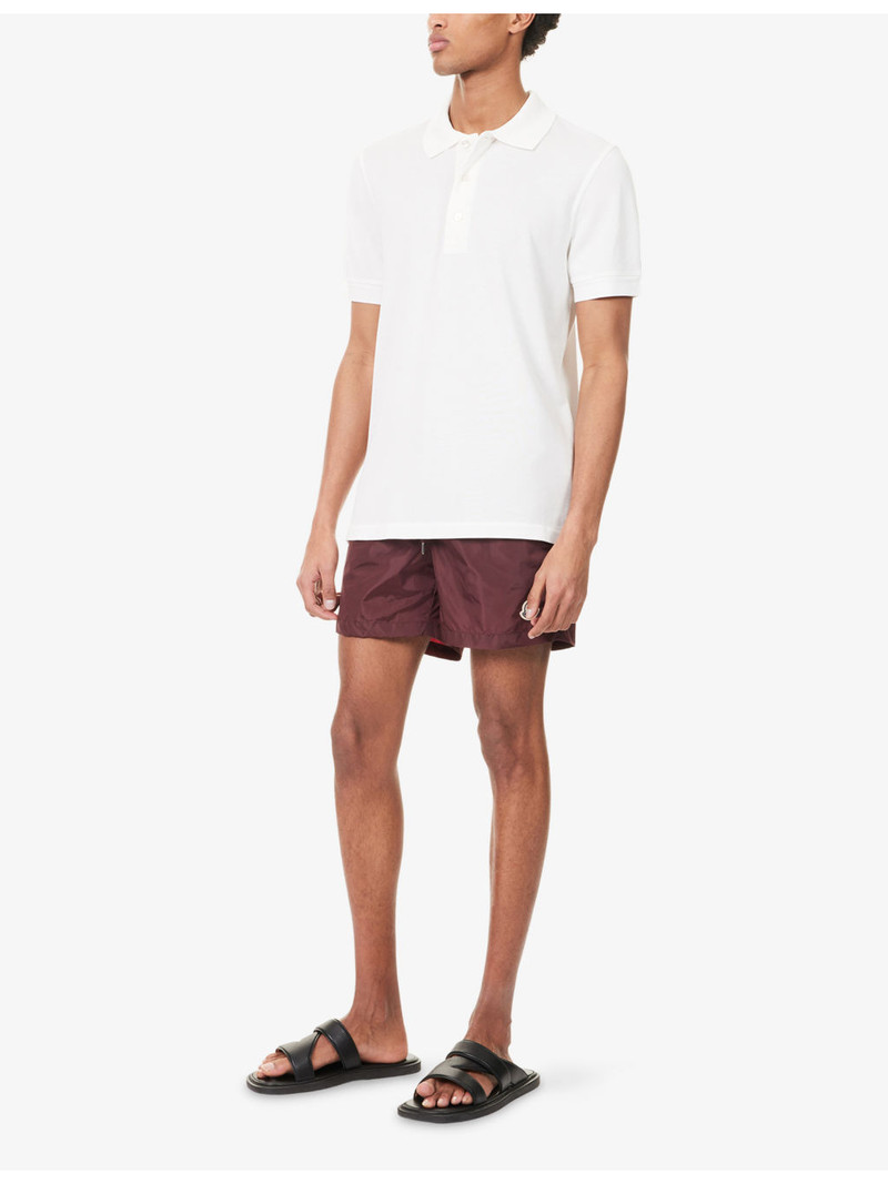 Moncler Brand-Patch Drawstring Swim Shorts outlook