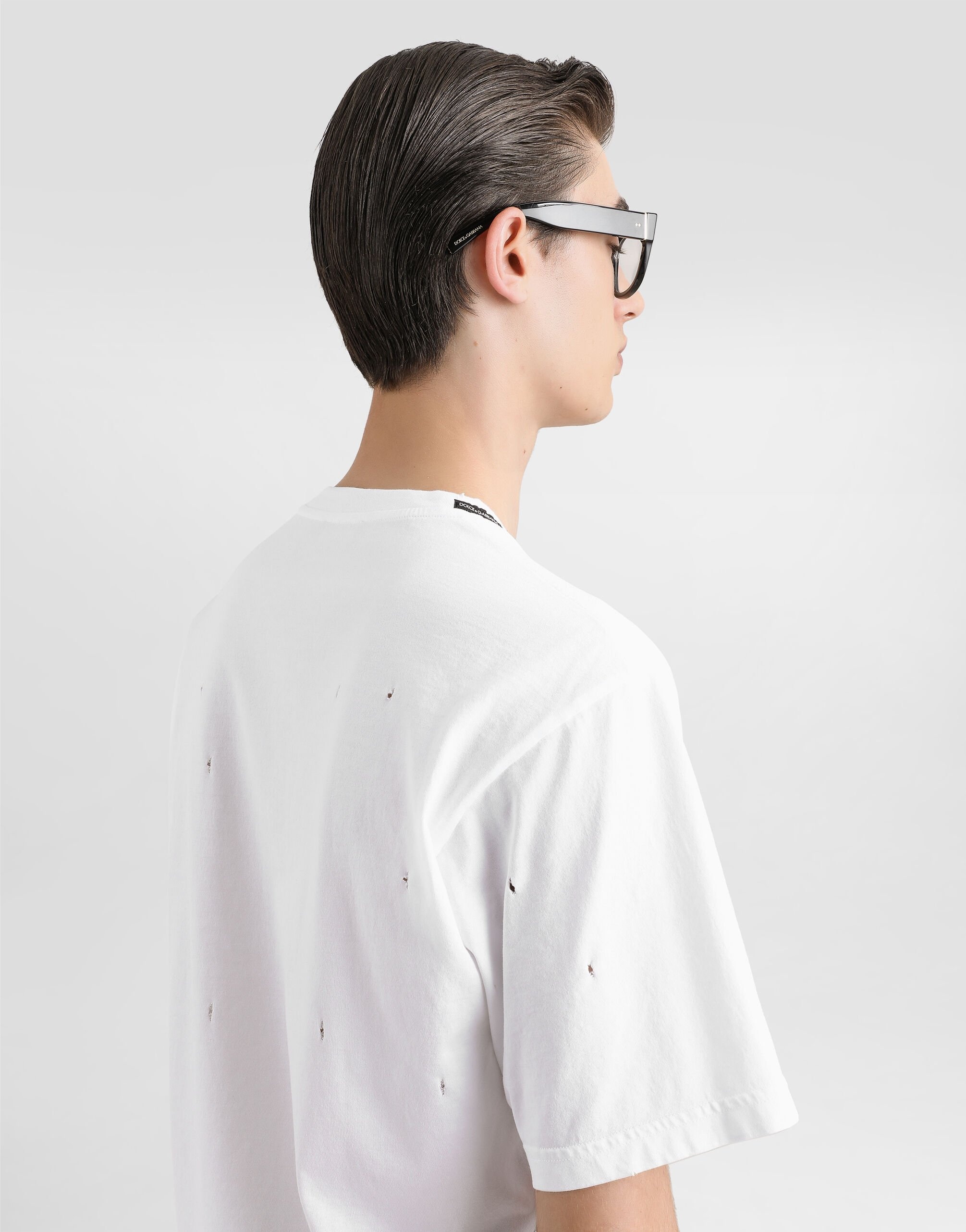 Dolce & Gabbana Cotton T-shirt with Vespa print | REVERSIBLE