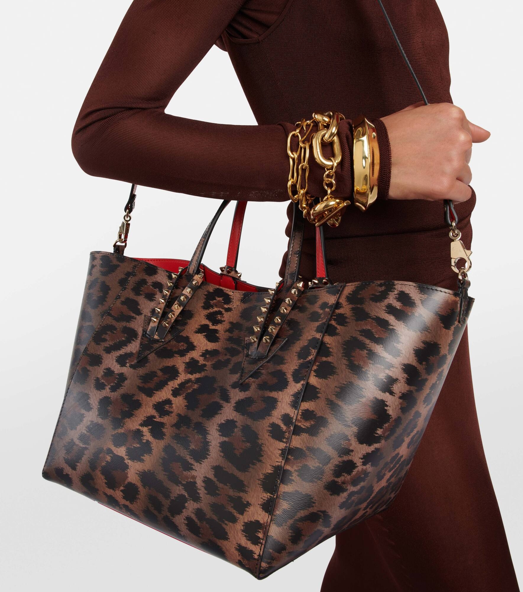 Cabachic Small leopard-print tote bag - 2