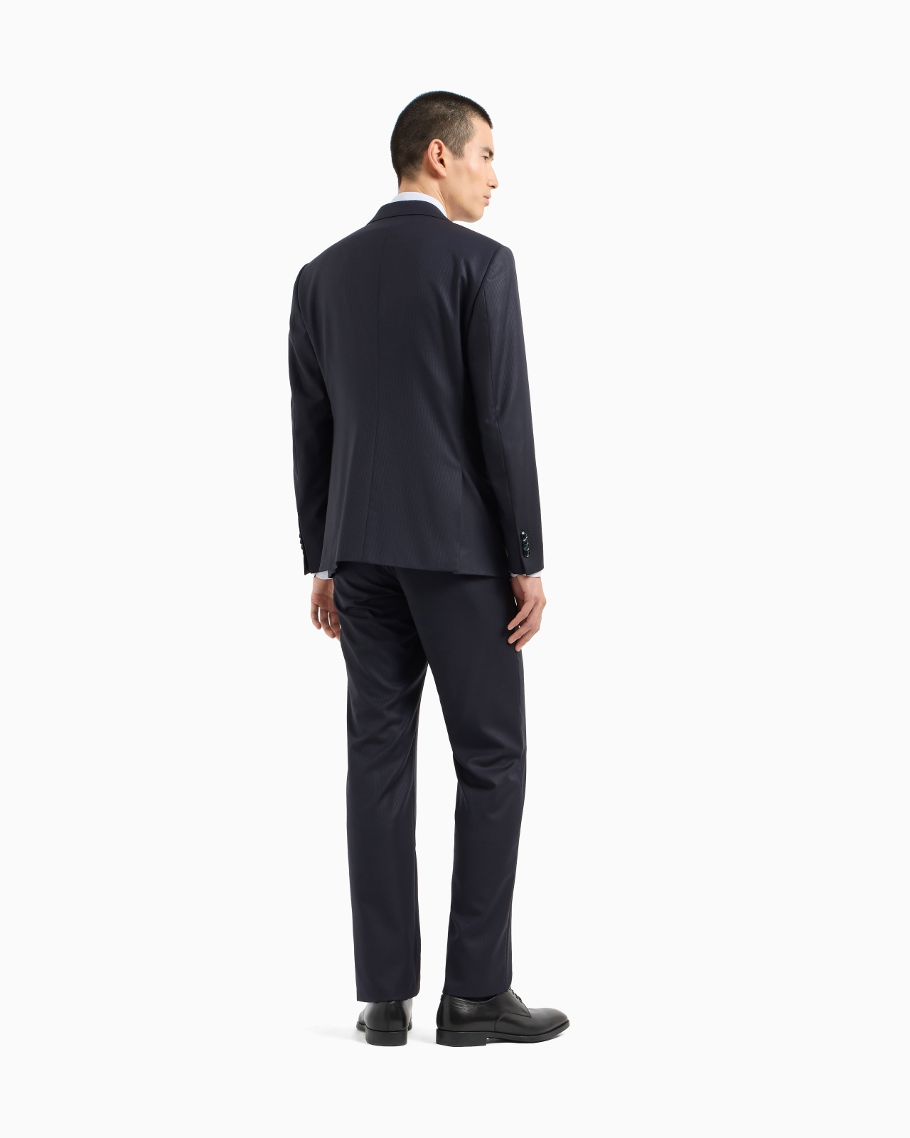 Soho line single-breasted suit in a virgin wool canneté-effect jacquard weave - 3