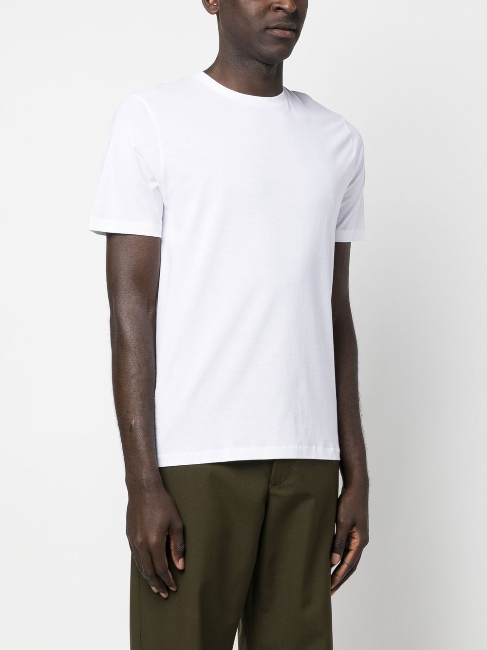 logo-plaque cotton T-shirt - 3