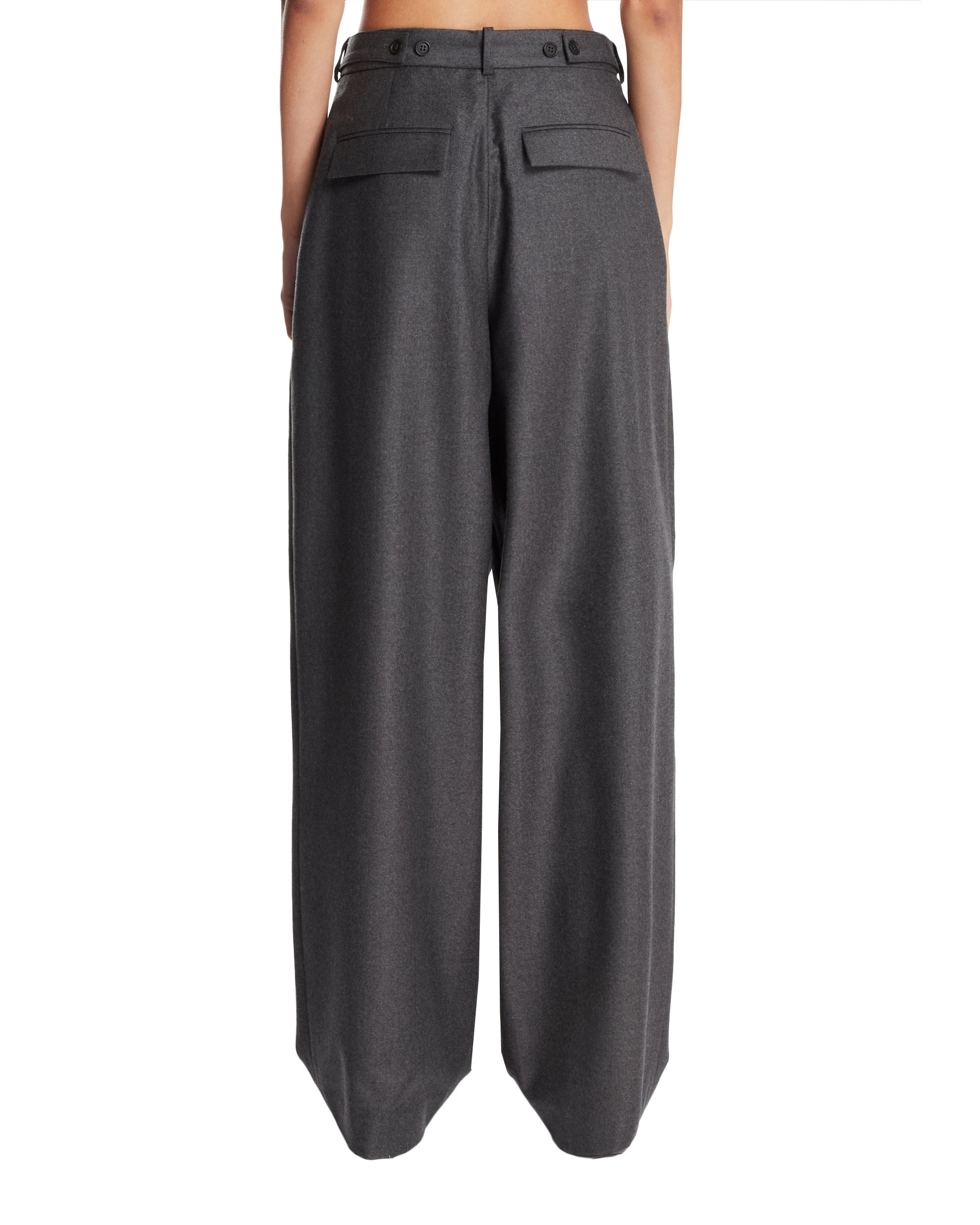 Gray Wool Pants - 3