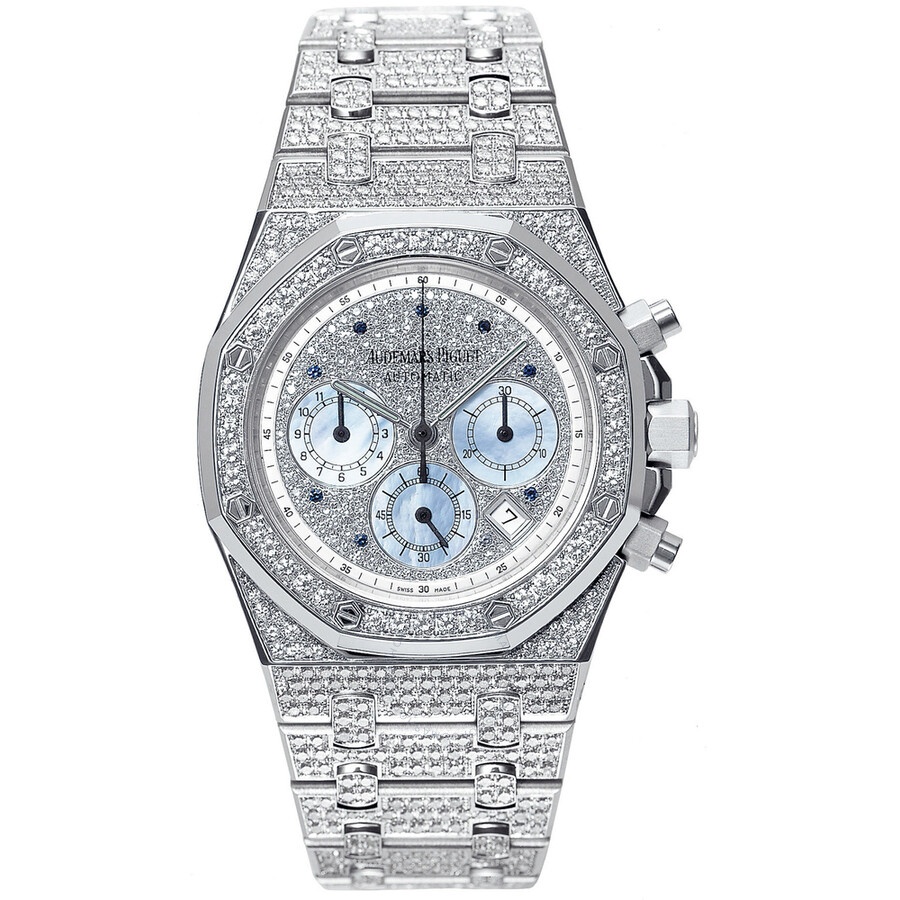 Audemars Piguet Royal Oak Chronograph Diamond Pave White Gold Men's Watch 25978BC.ZZ.1190BC.01 - 1