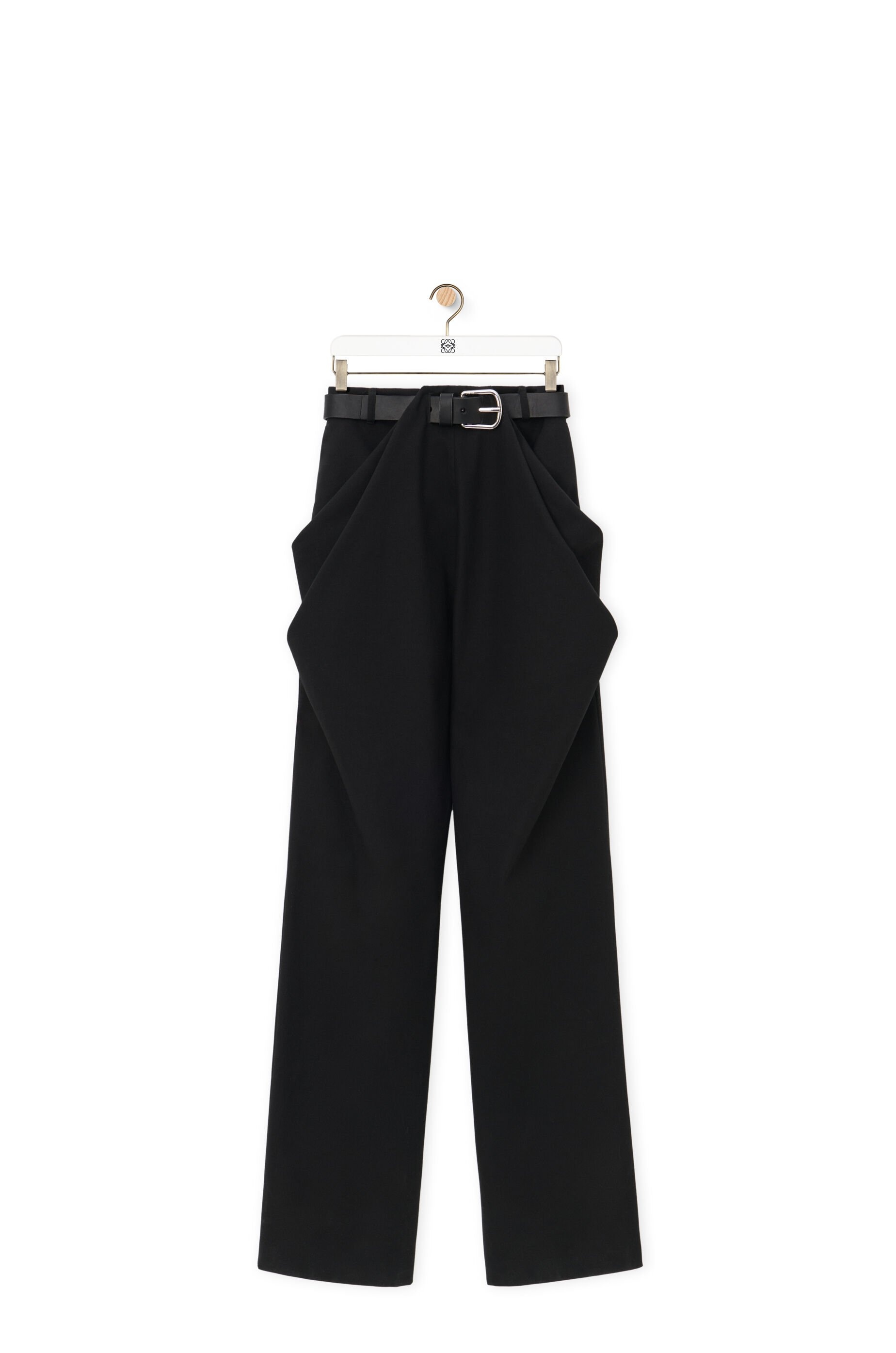 Draped trousers in cotton - 1