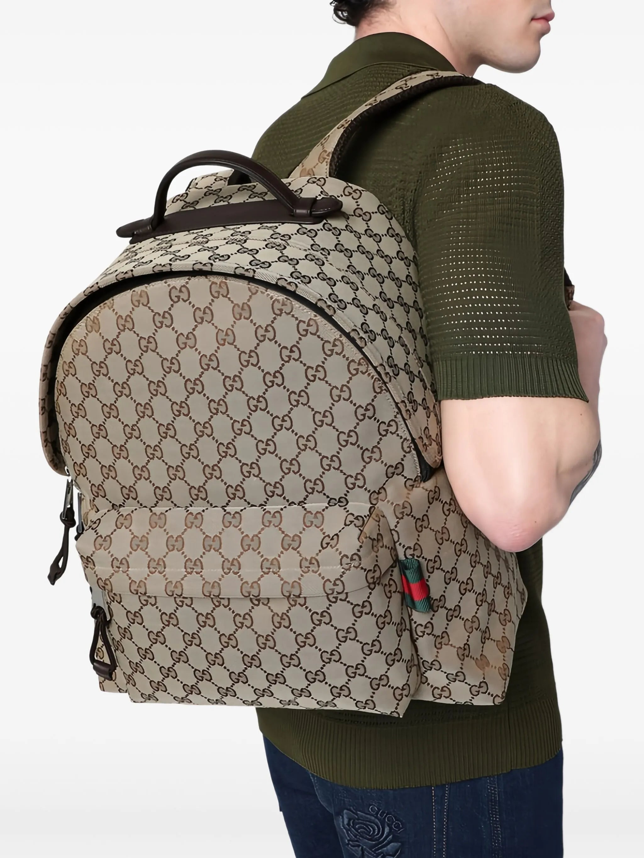 Gucci Medium GG-canvas Backpack - 3