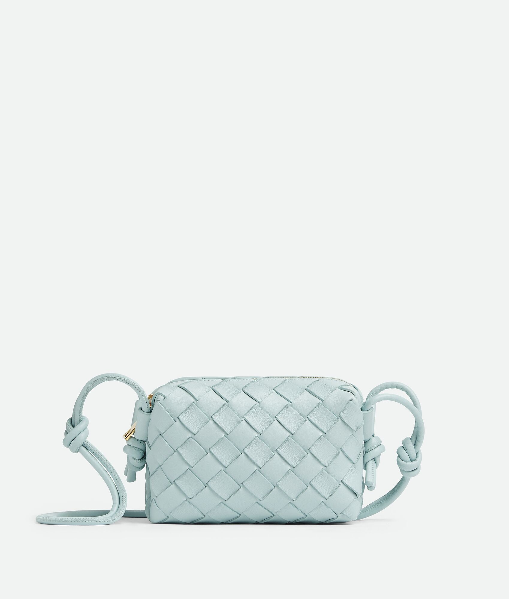 Bottega Veneta Small Loop Camera Bag - Blue - Woman - Lambskin