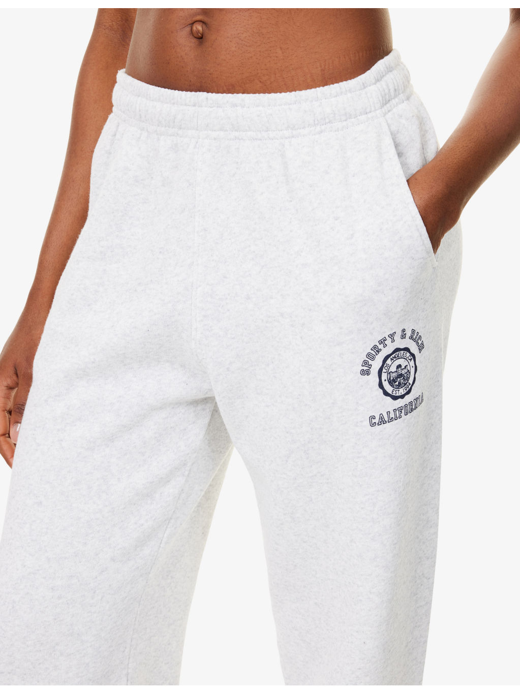 California Logo-Emblem Cotton-Blend Jogging Bottoms - 5