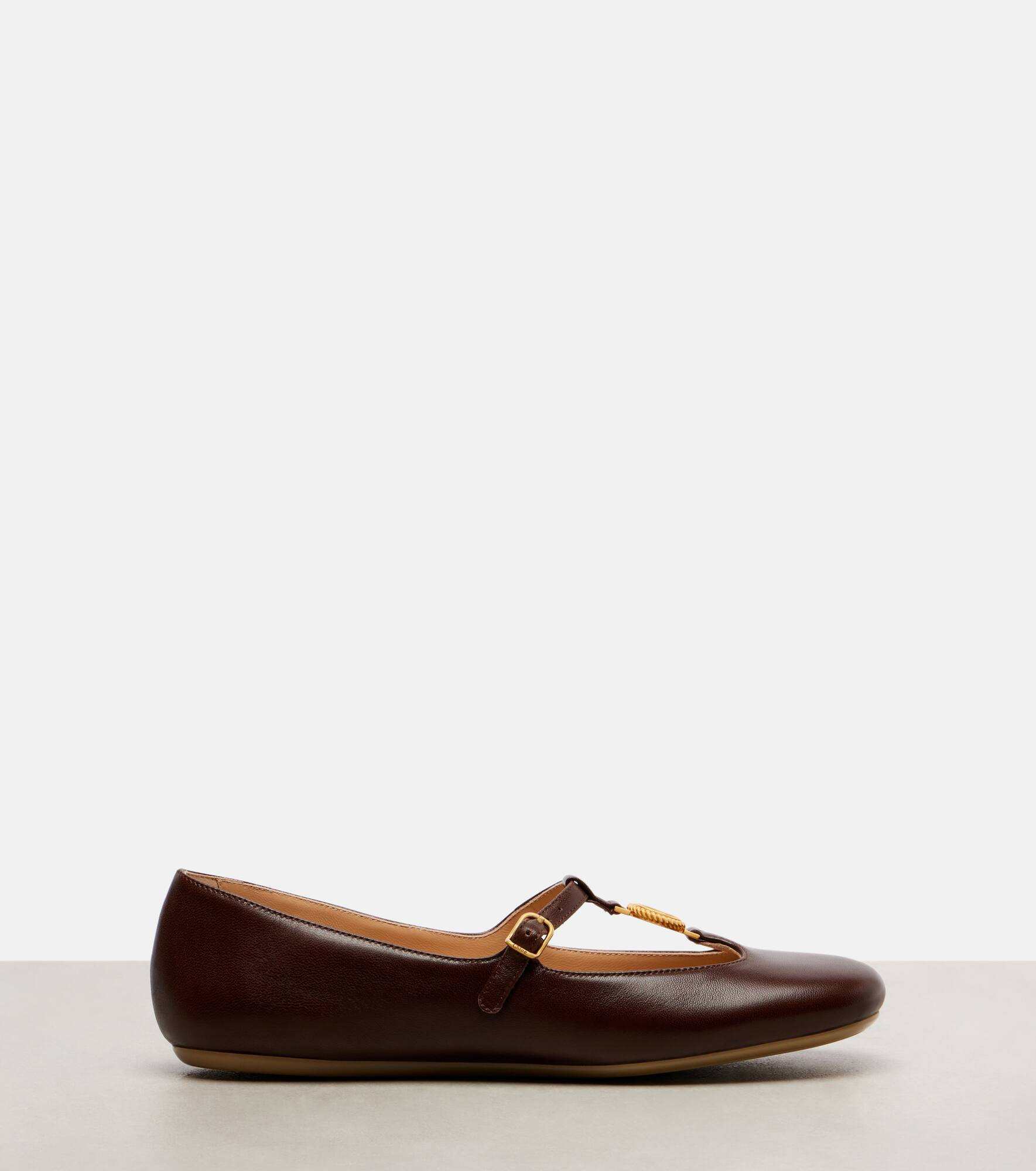 Leonore embellished leather ballet flats - 4