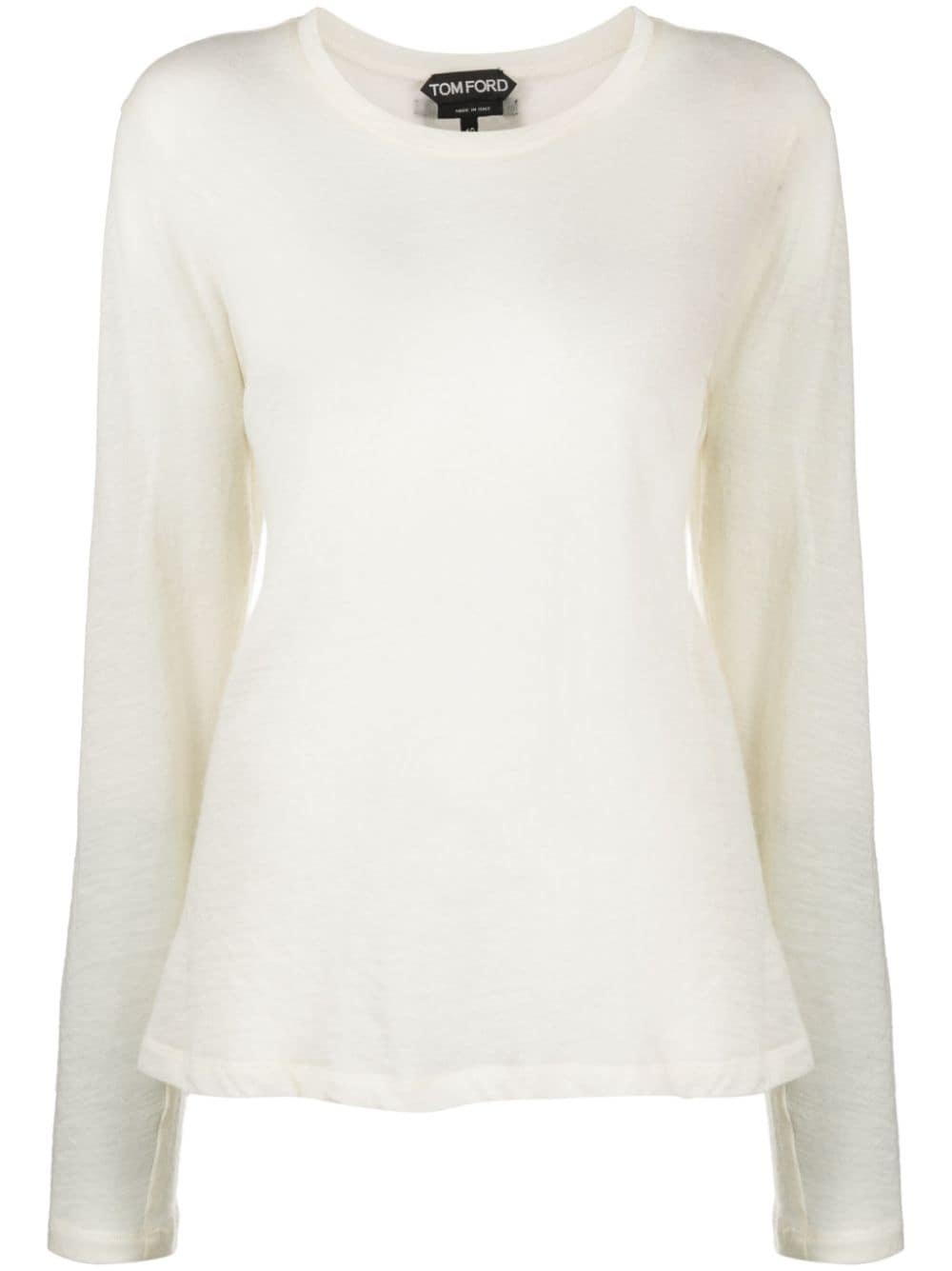 semi-sheer cashmere jumper - 1