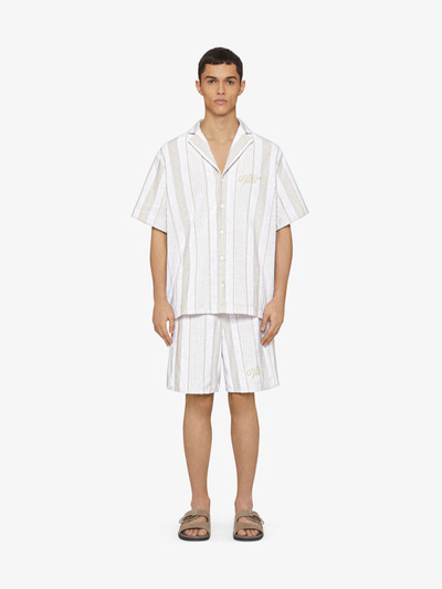 Givenchy BOXY FIT SHIRT IN COTTON TOWELLING WITH STRIPES outlook