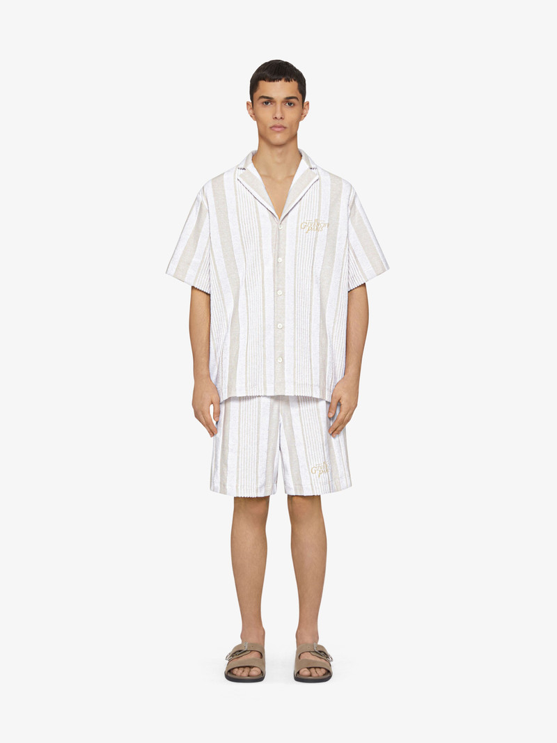 Givenchy BOXY FIT SHIRT IN COTTON TOWELLING WITH STRIPES outlook